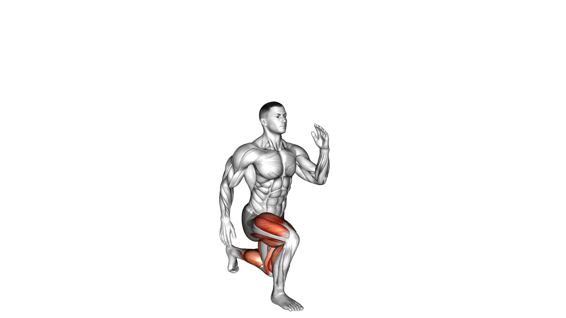 Jumping Single Leg Lunge exercise demonstration