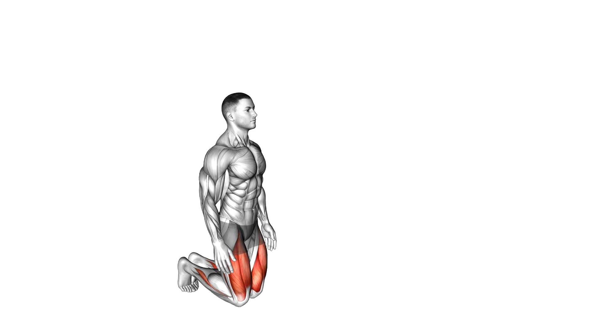 Bodyweight Kneeling Hold to Stand exercise demonstration