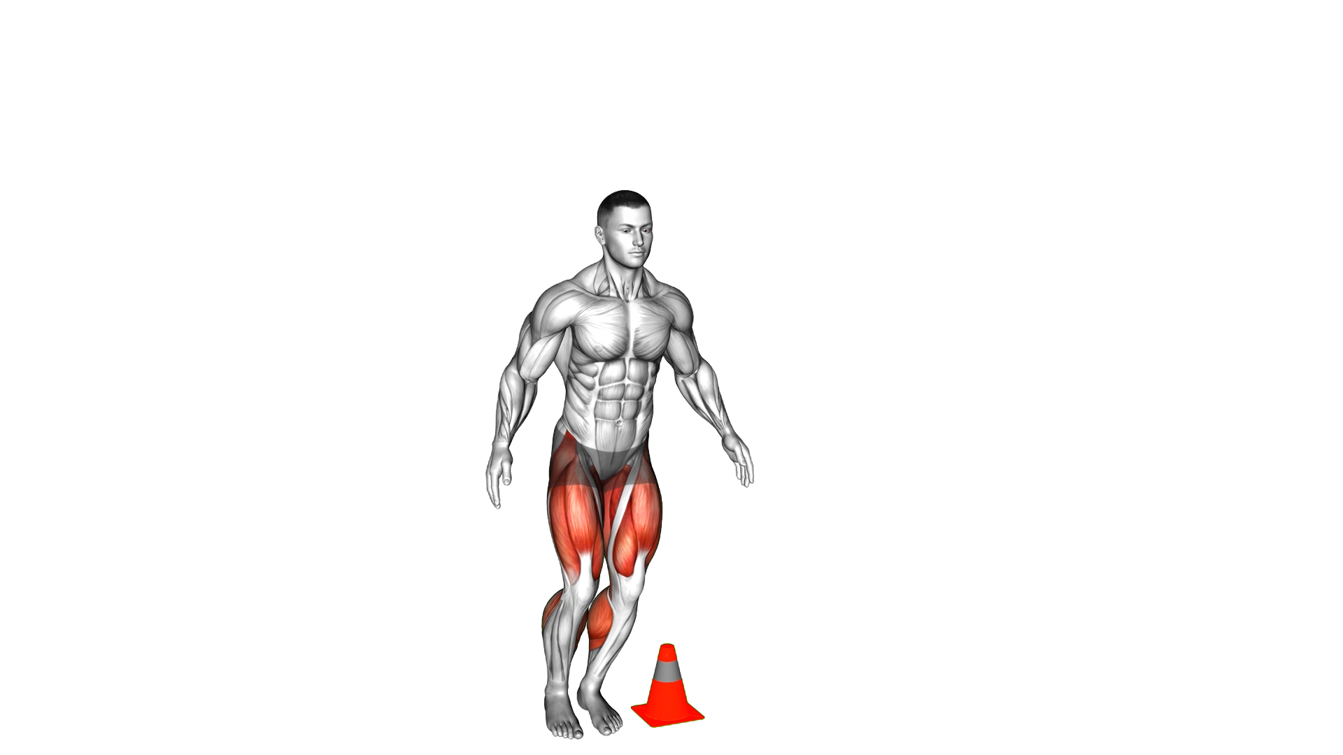 Lateral Cone Hop exercise demonstration