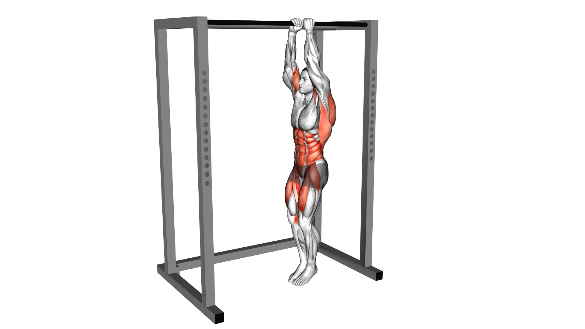 Hanging Leg Tuck exercise demonstration