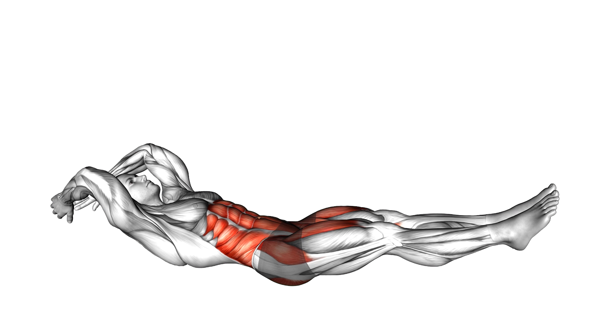 Lying Tuck Crunch exercise demonstration