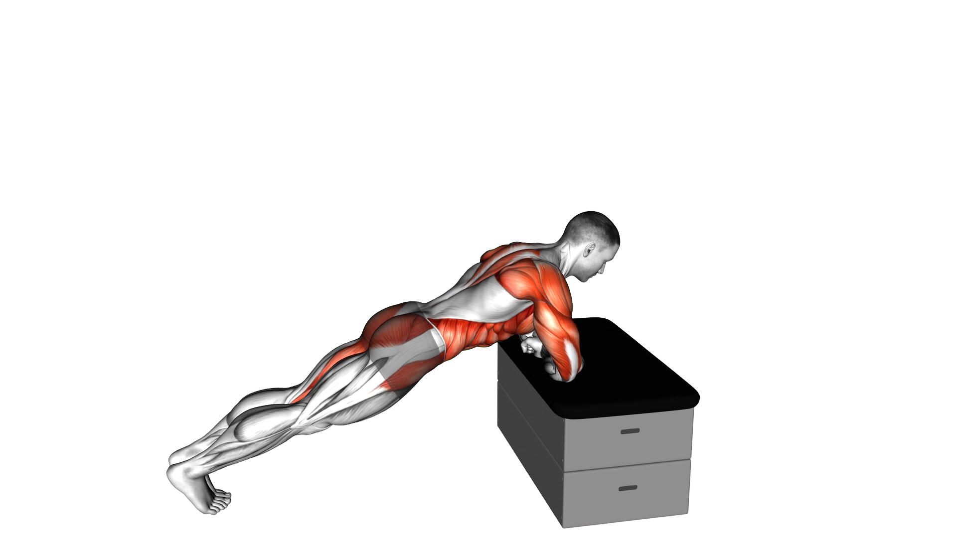 Side Plank Rotation a padded stool Supported exercise demonstration