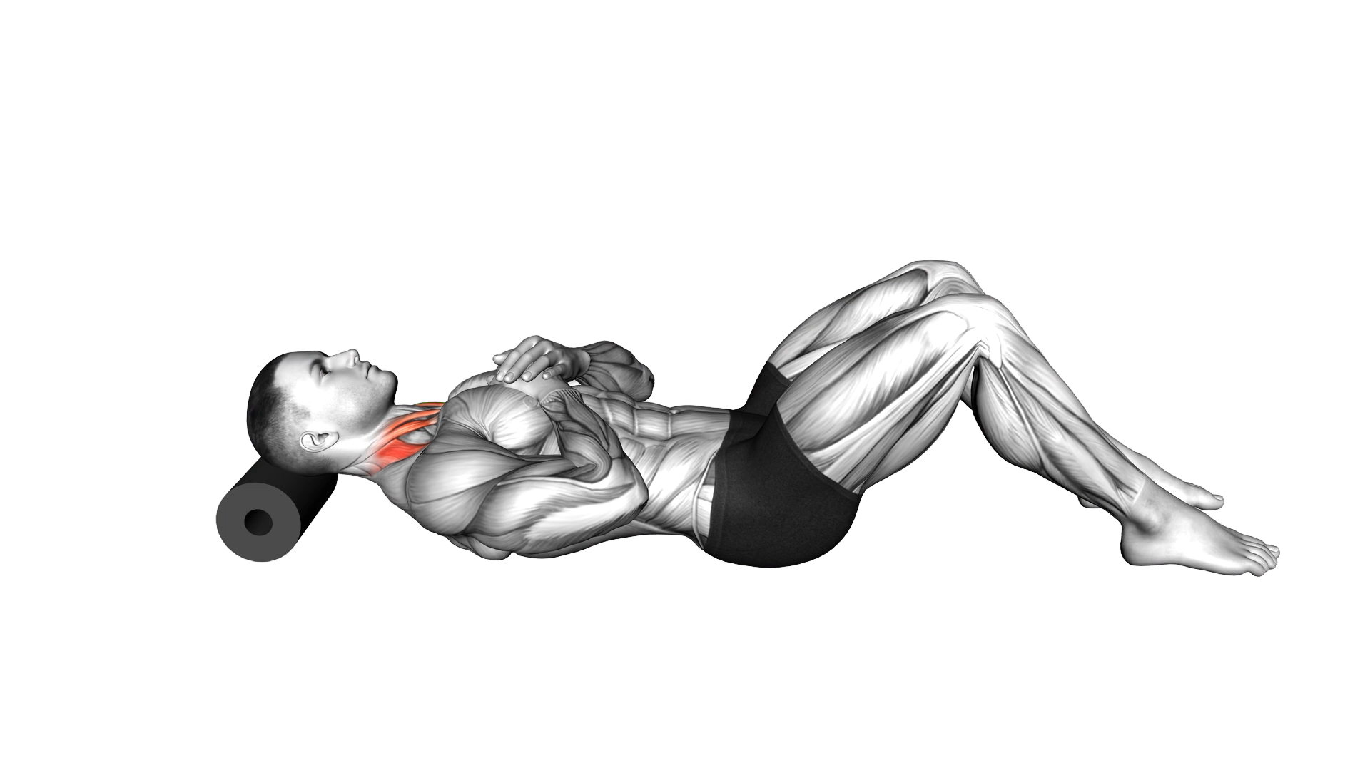 Roll Neck Decompress Lying on Floor exercise demonstration