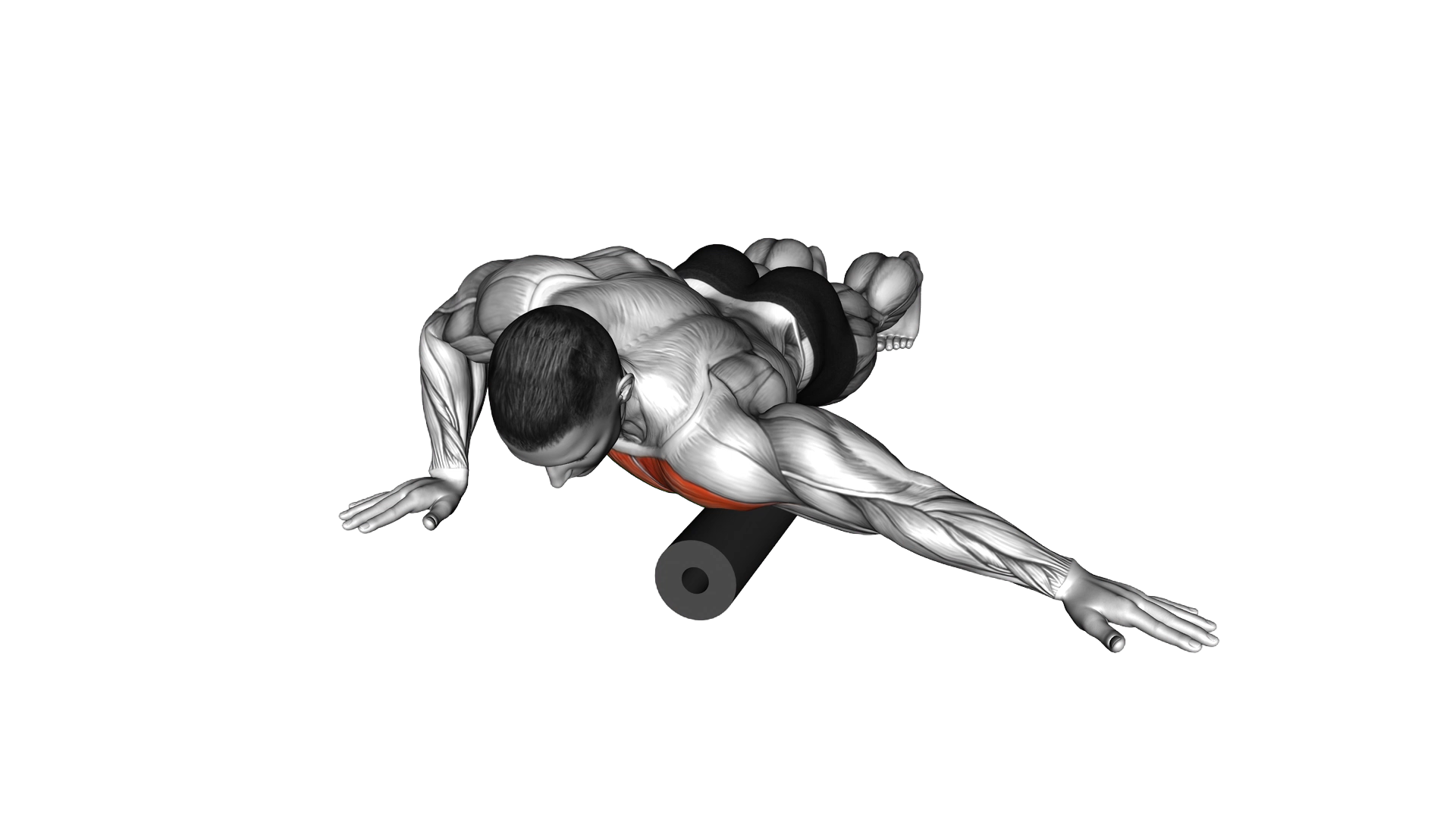 Roll Front Shoulder and Chest Lying on Floor exercise demonstration