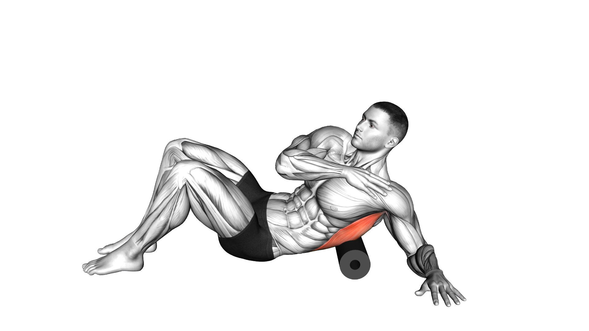 Roll Lower Back (Side) Lying on Floor exercise demonstration