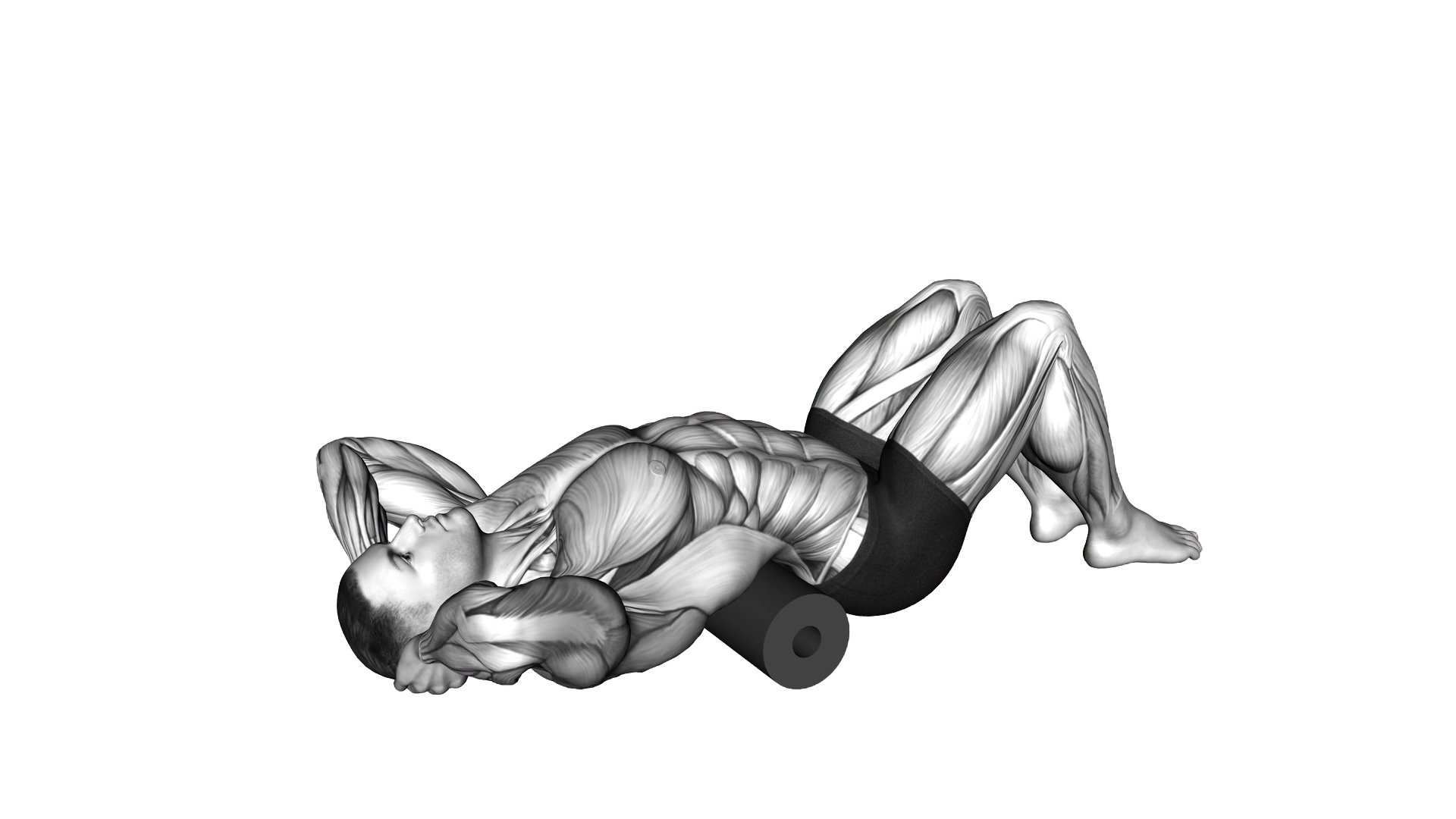 Roll Thoracic Spine Lying on Floor exercise demonstration