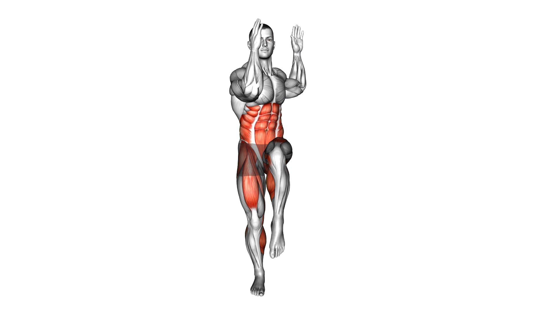 Twisting Knee Up exercise demonstration