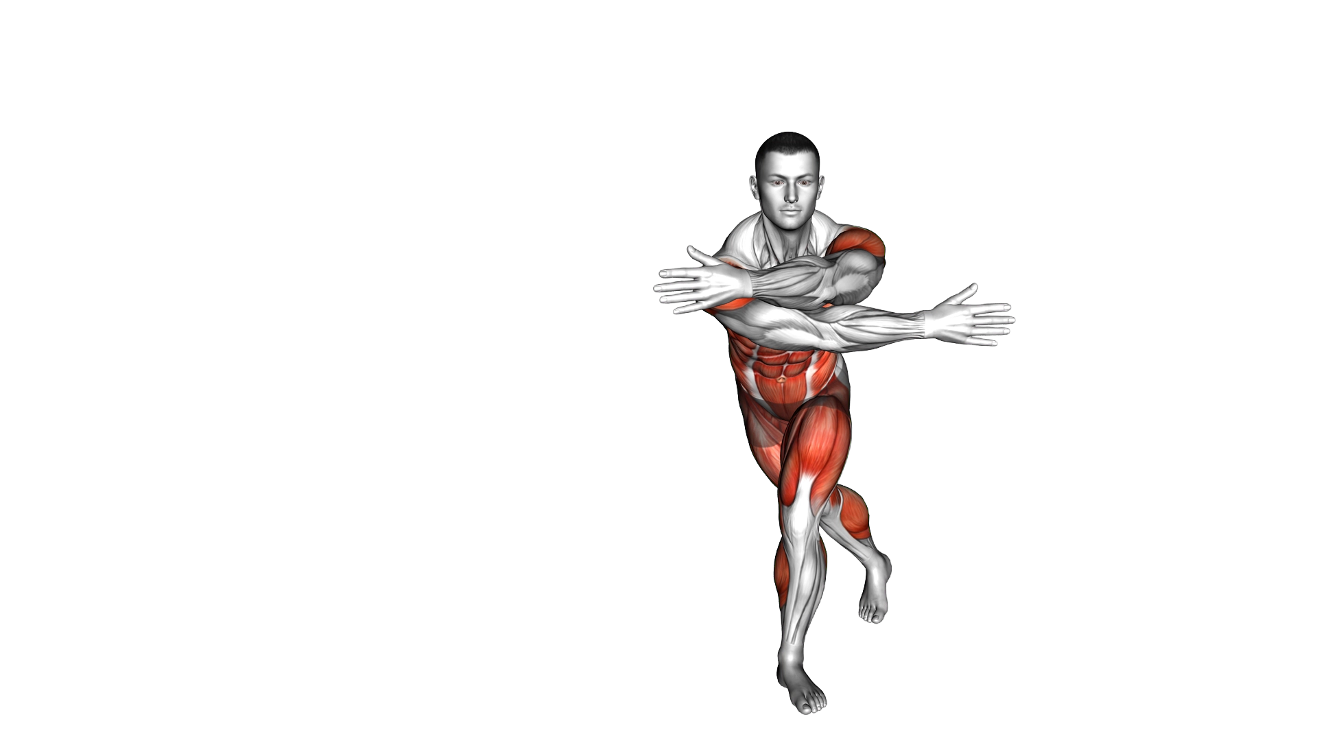 Arm Crossover Curtsy exercise demonstration