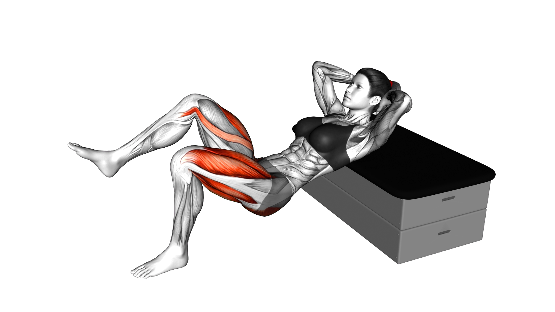 Bodyweight Single Leg Kas Glute Bridge exercise demonstration