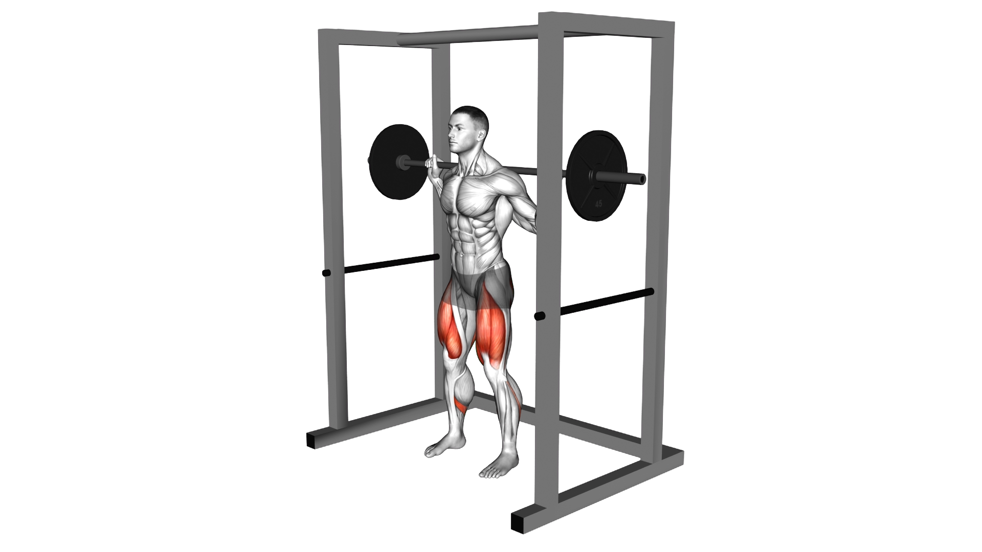 Barbell Pin Squat exercise demonstration