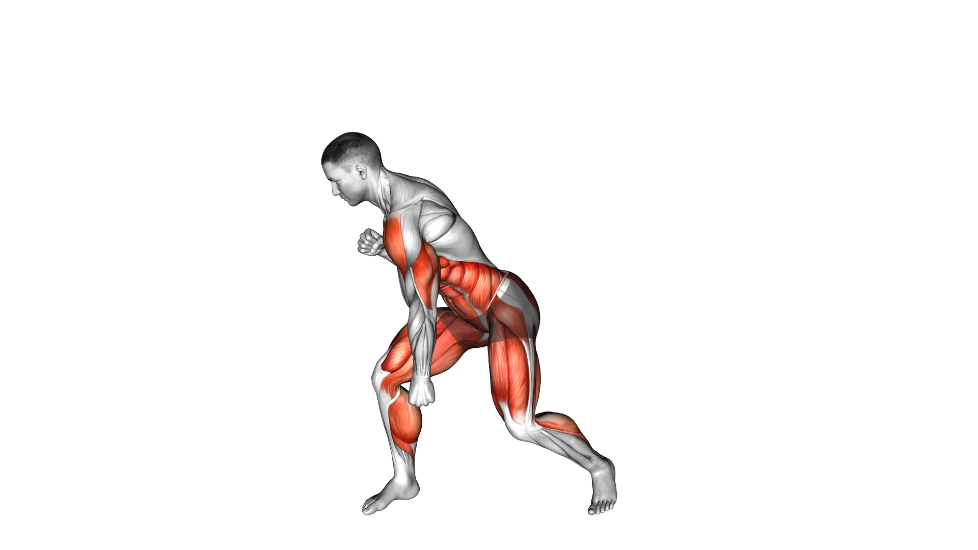 Switching Downward Punch exercise demonstration
