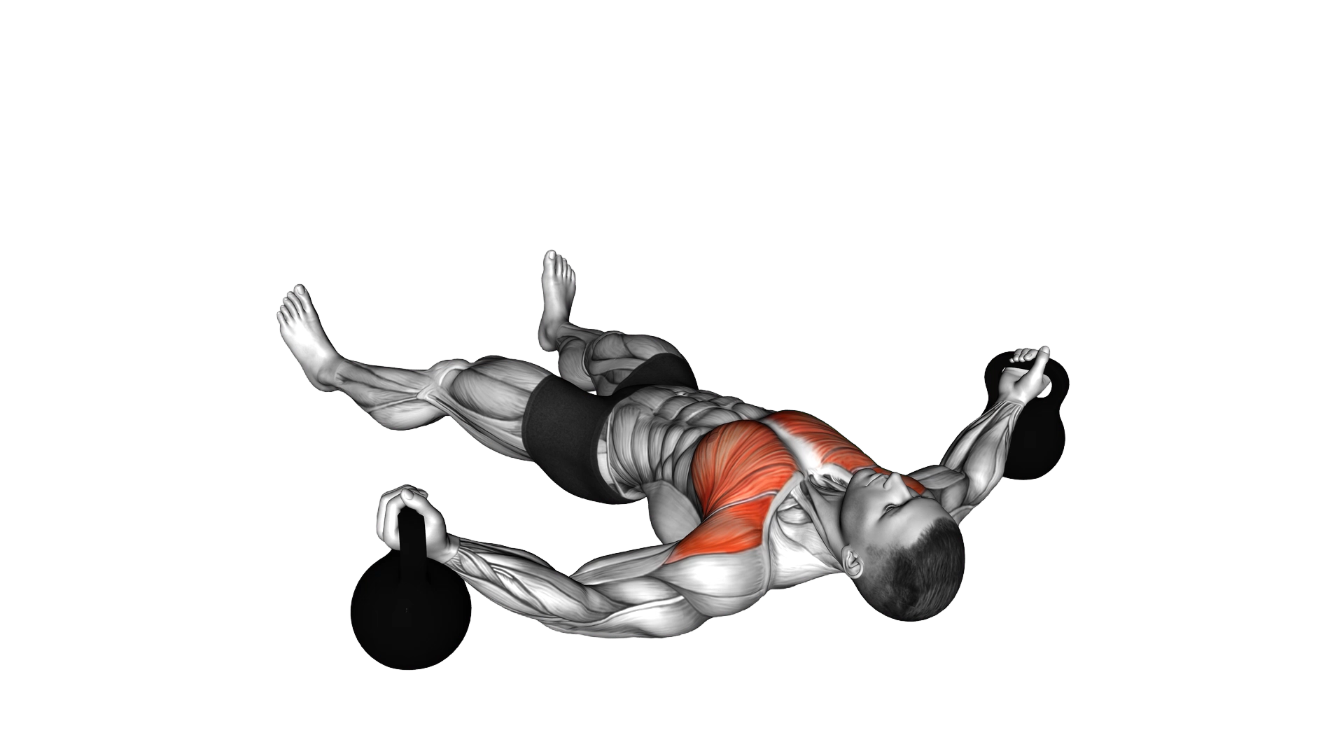 Kettlebell Floor Fly exercise demonstration