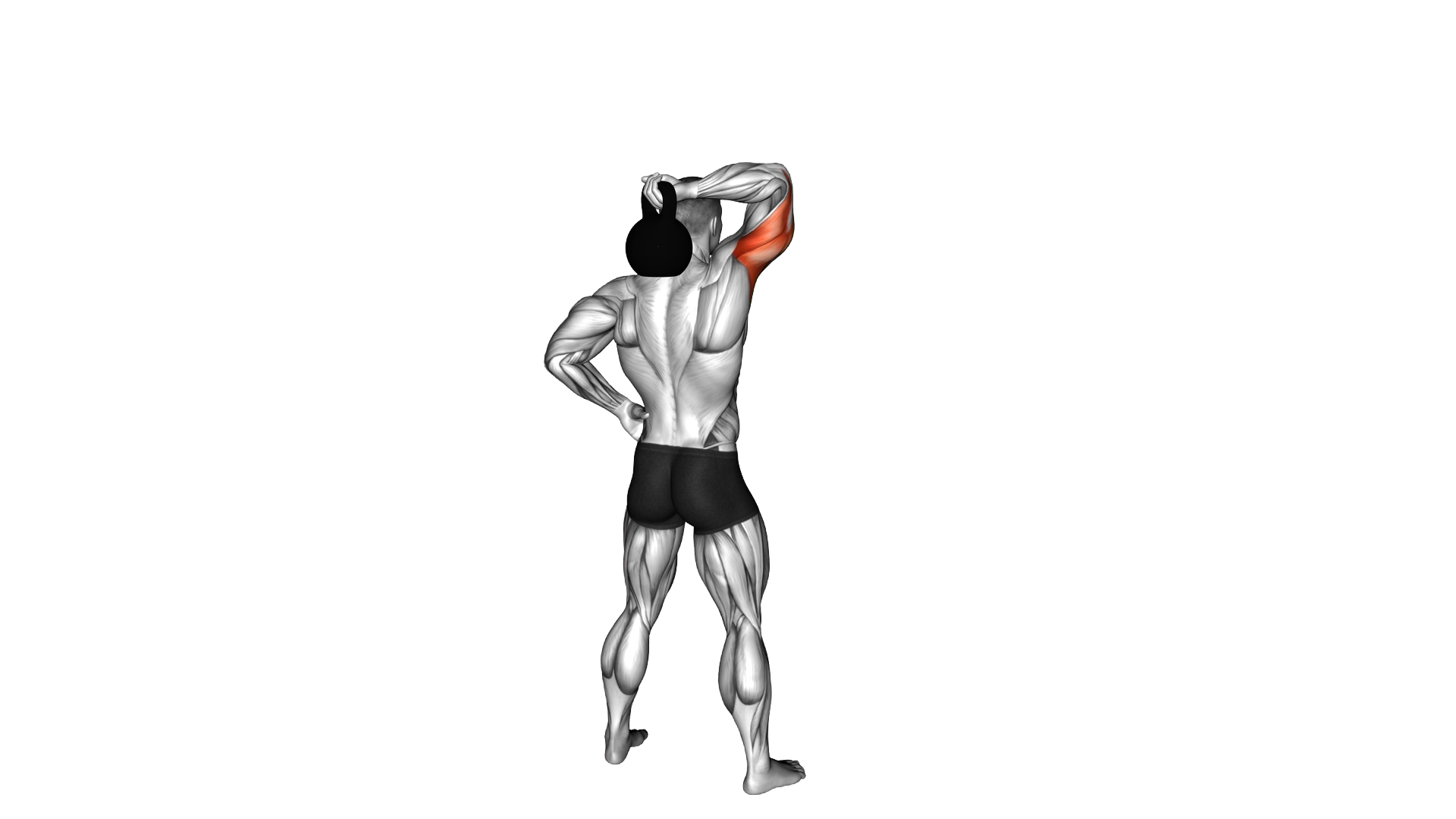 Kettlebell Standing One Arm Extension exercise demonstration
