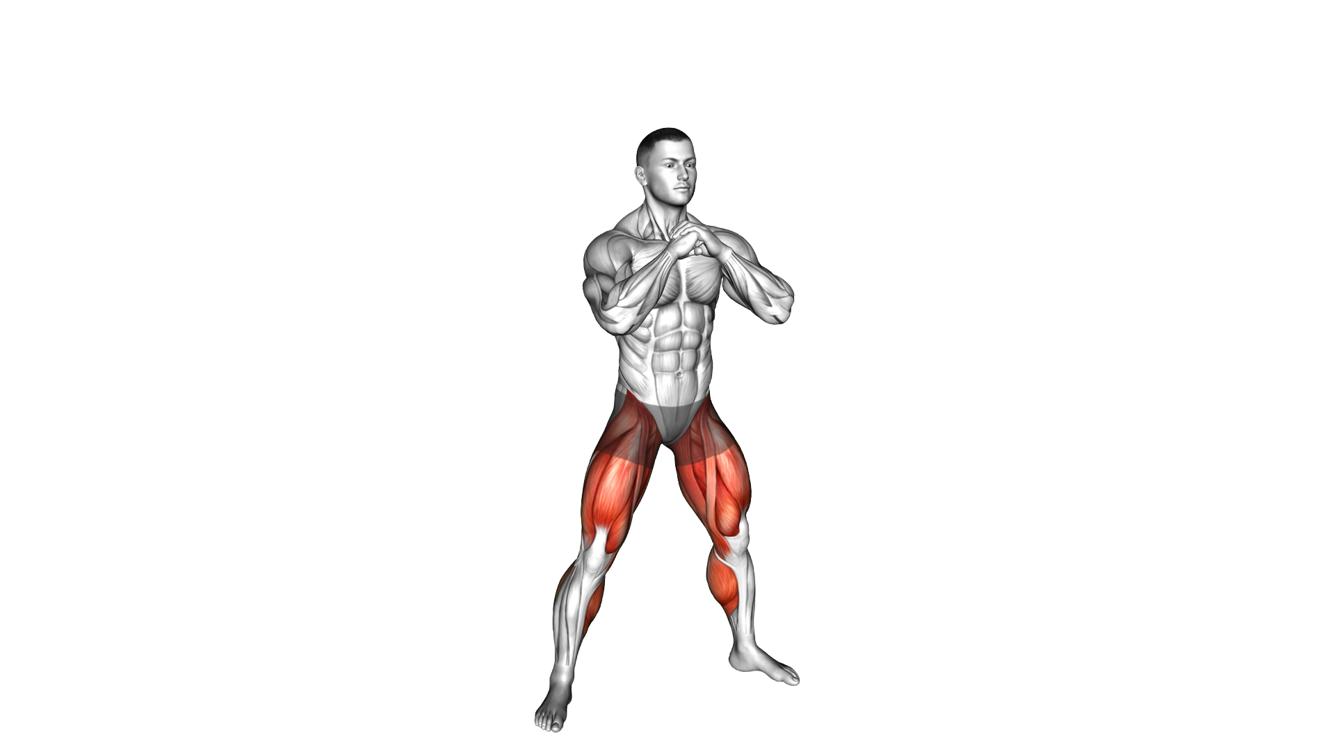 Wide Stance Jump Squat to Narrow Stance Jump Squat exercise demonstration
