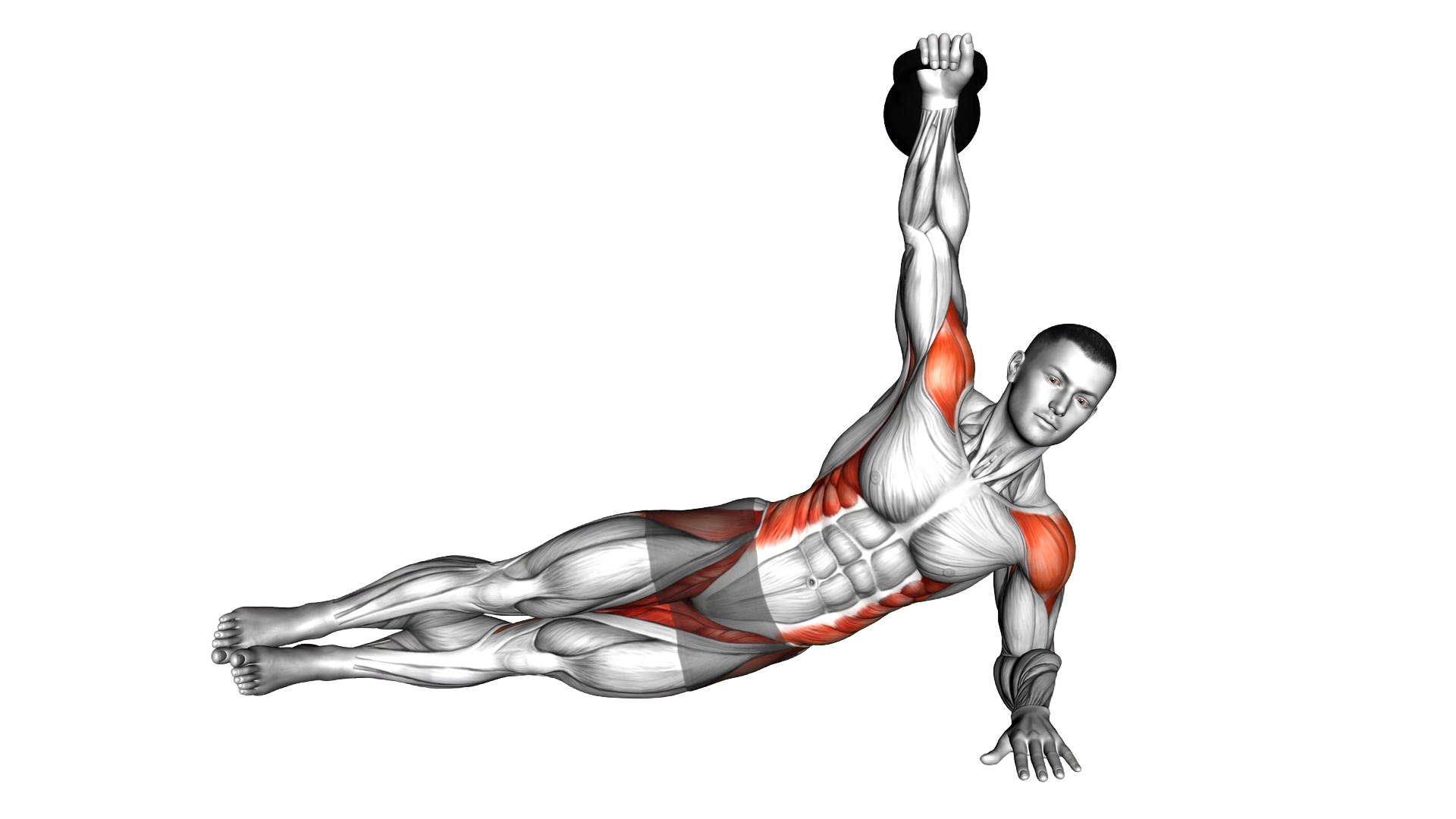 Kettlebell Side Plank exercise demonstration