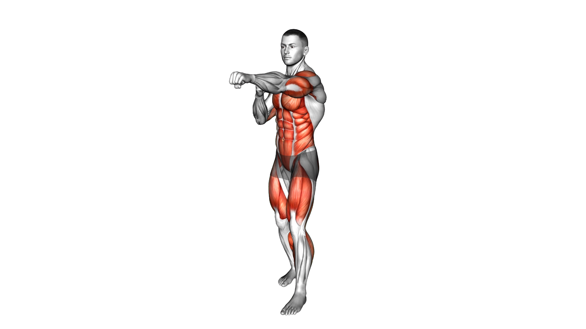 Punch Step Forward exercise demonstration