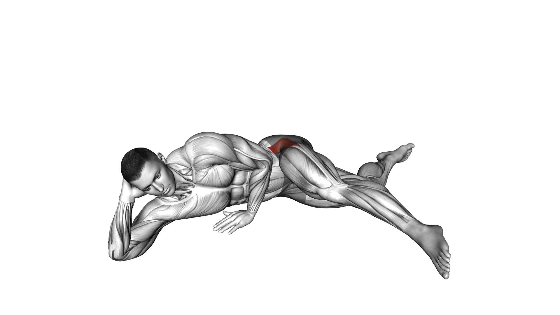Side Lying T Thigh Raise exercise demonstration