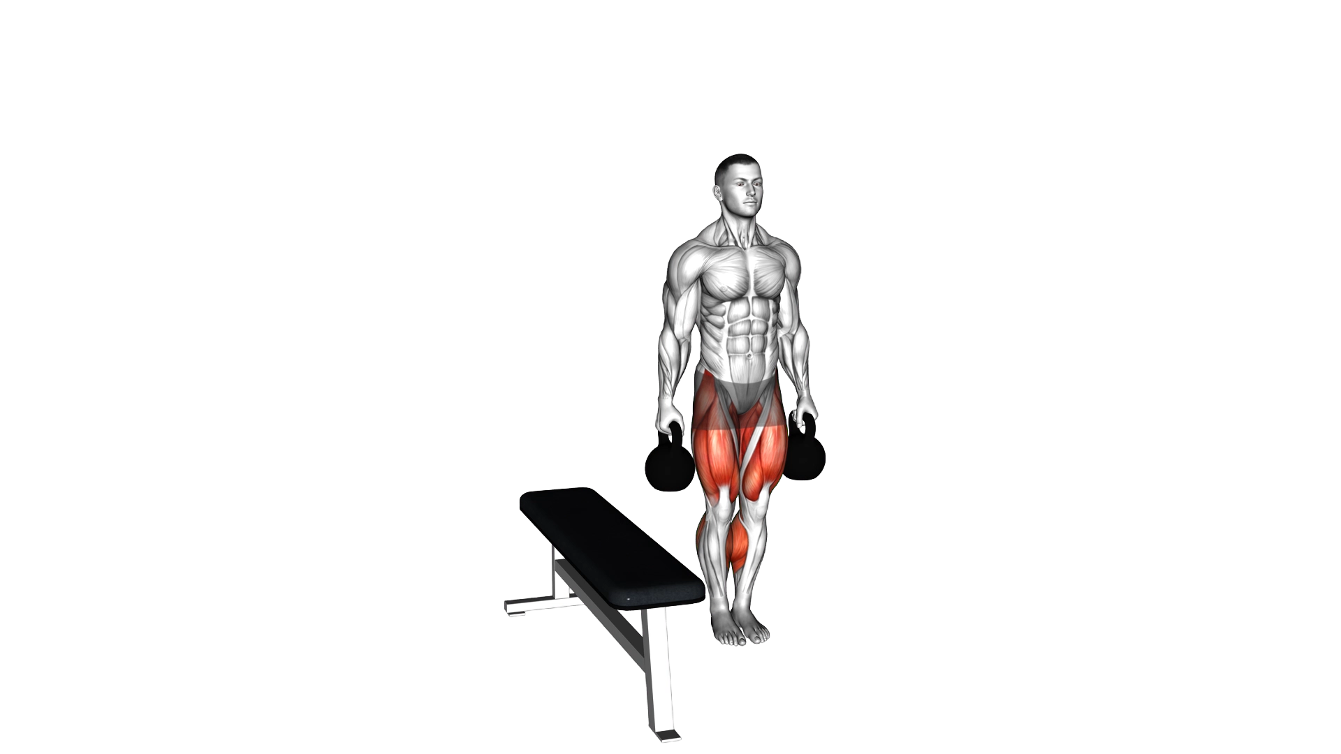 Kettlebell Lateral Step up exercise demonstration