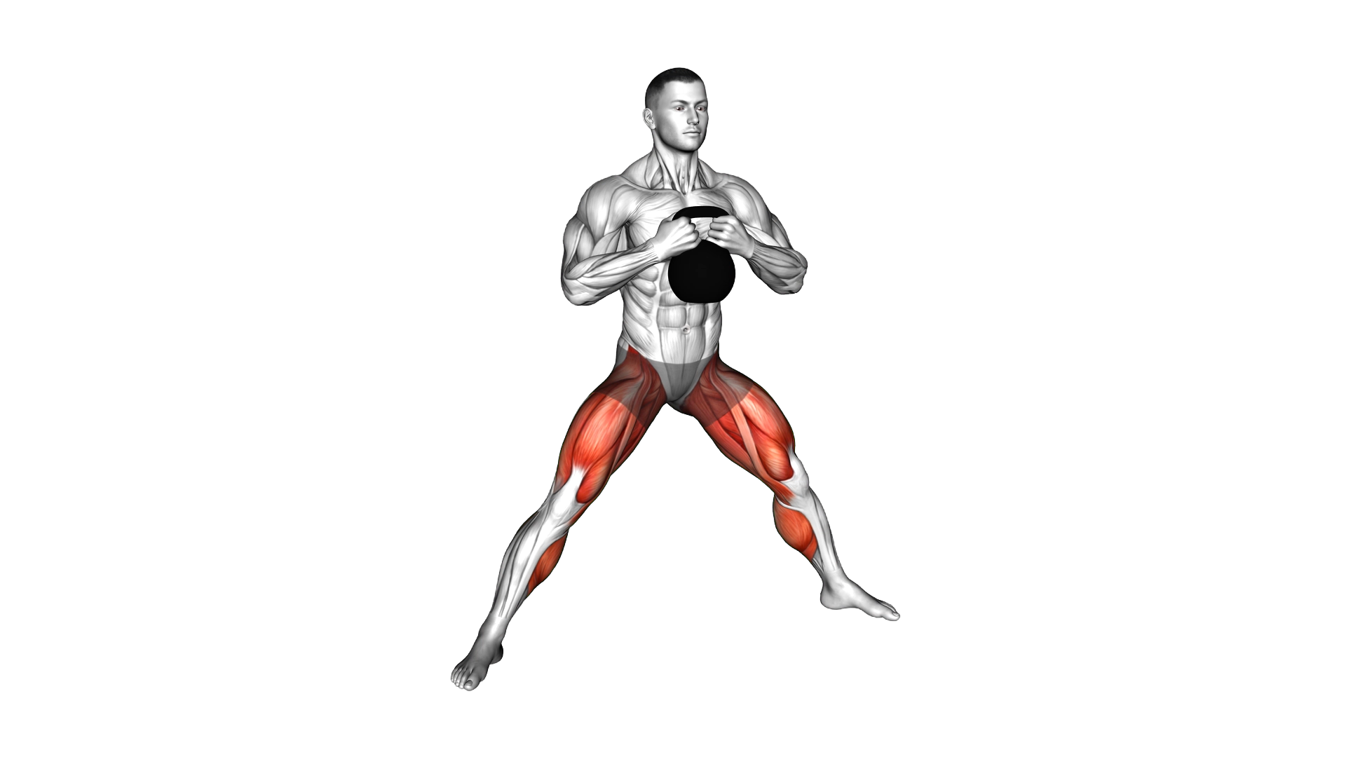 Kettlebell Cossack Squat exercise demonstration