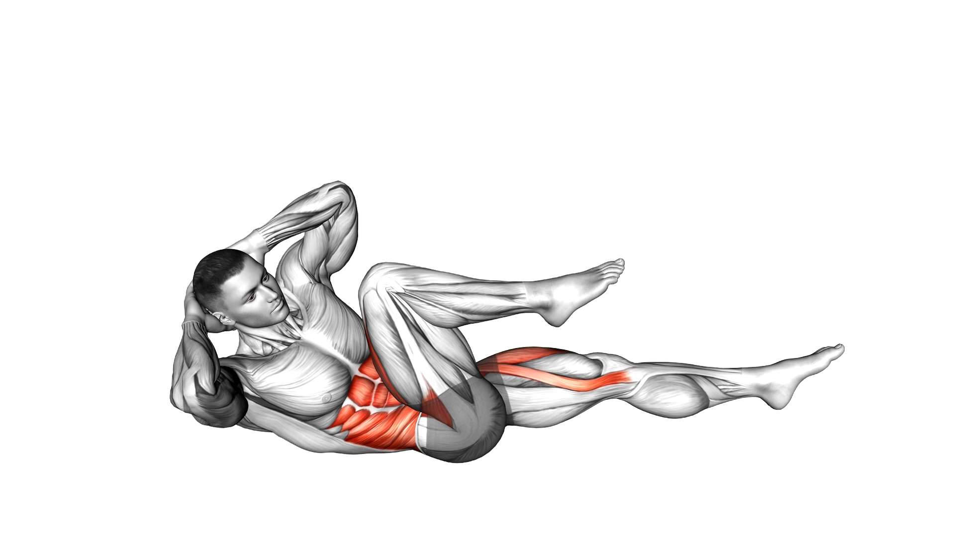 Bicycle Crunch exercise demonstration