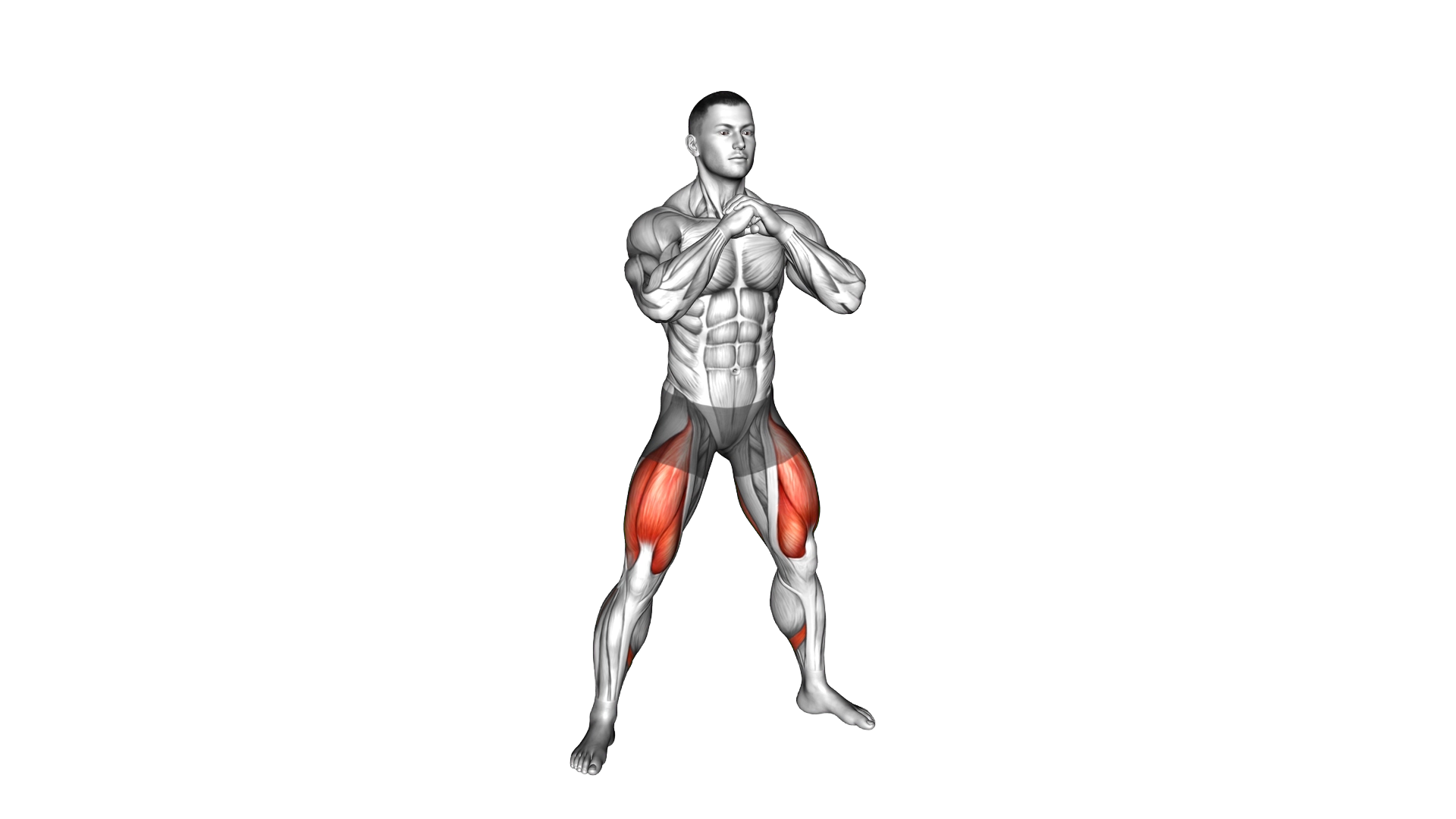 Holding Squat exercise demonstration