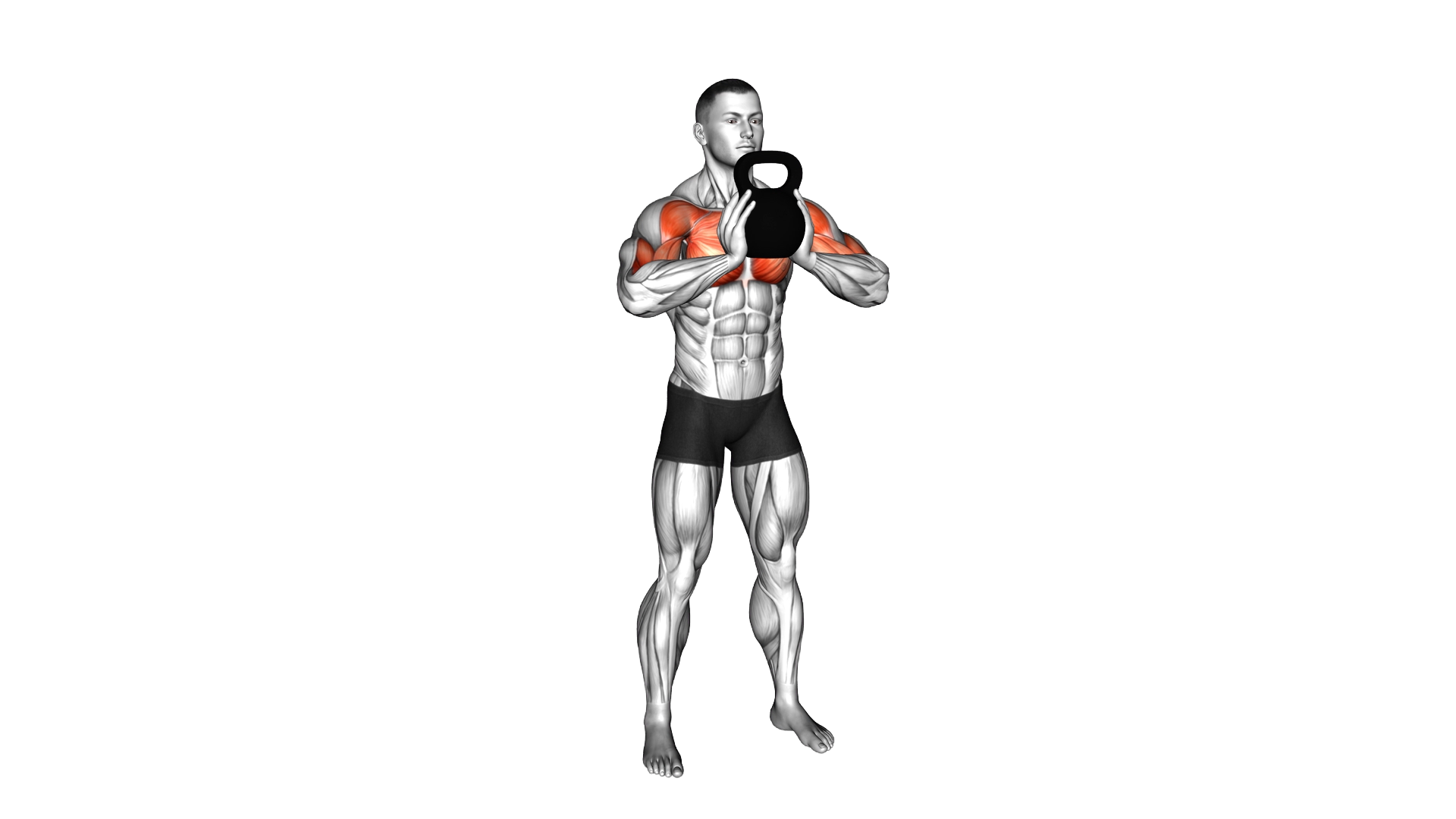 Kettlebell Standing Crush Curl exercise demonstration