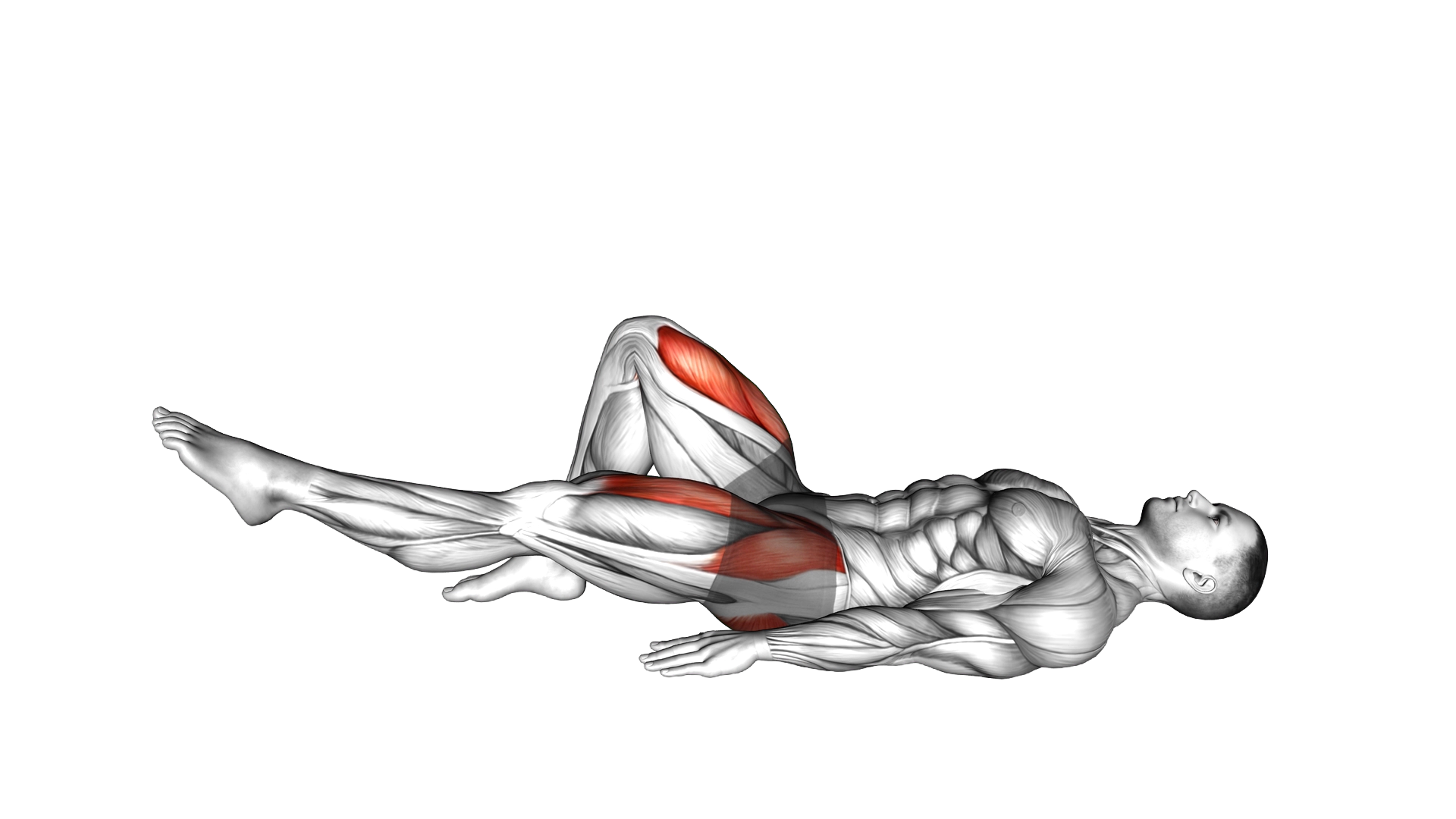 Single Straight Leg Glute Bridge Hold exercise demonstration