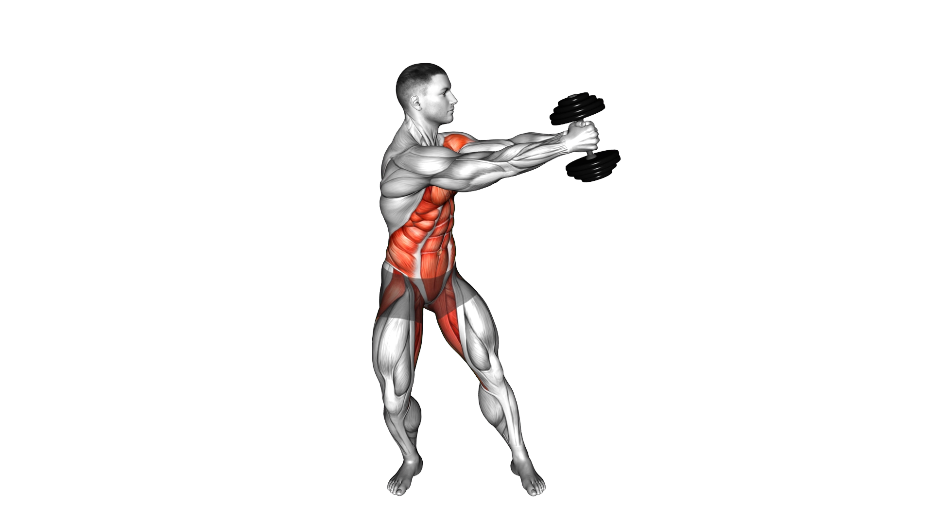 Dumbbell Spin exercise demonstration