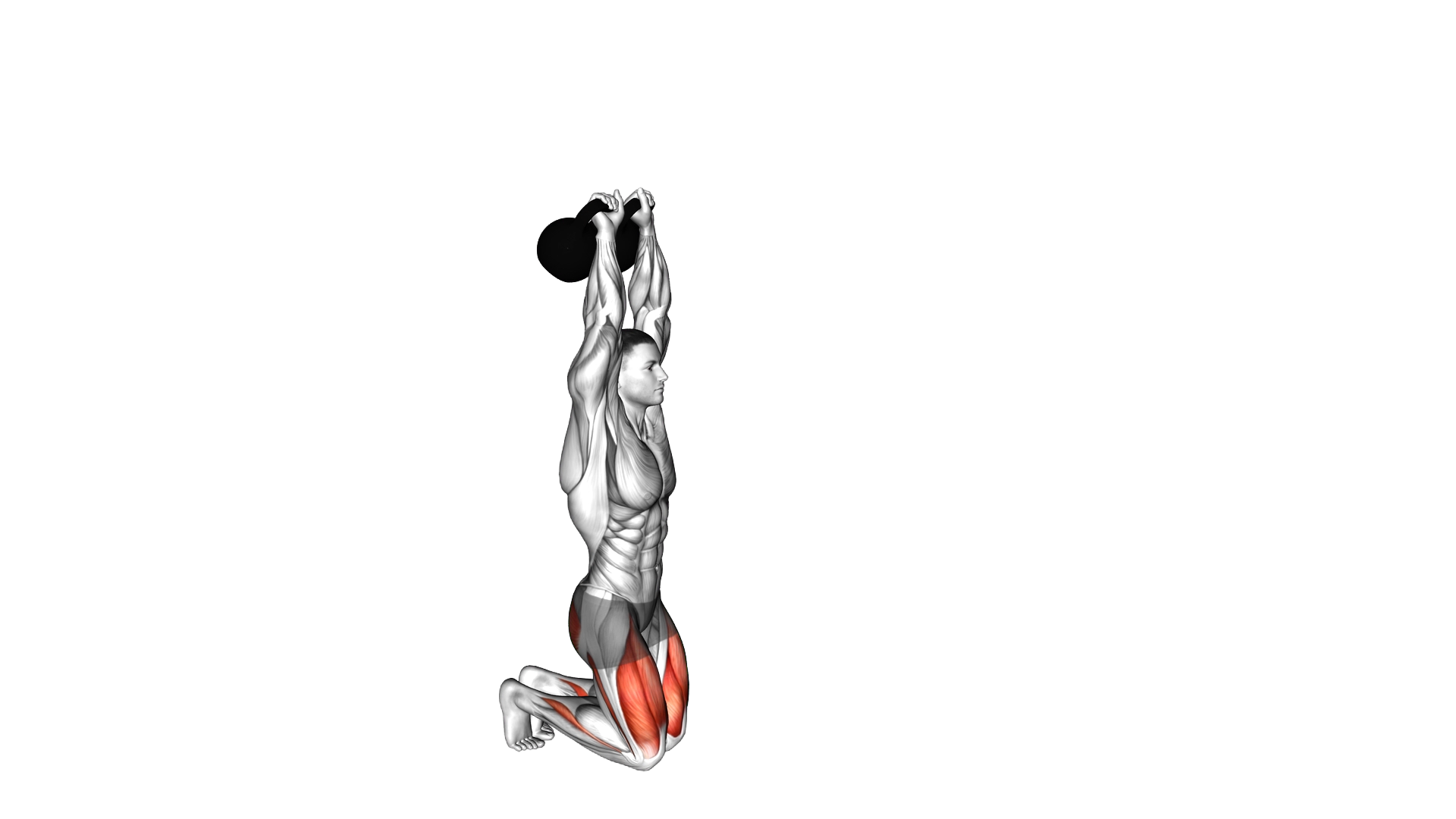 Kettlebell Kneeling Hold to Stand exercise demonstration