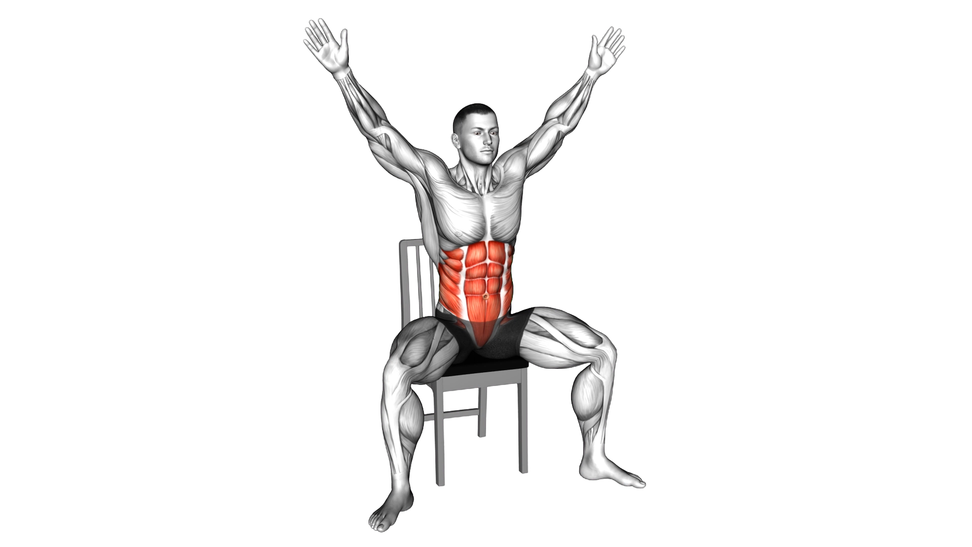 Windmill on Chair exercise demonstration
