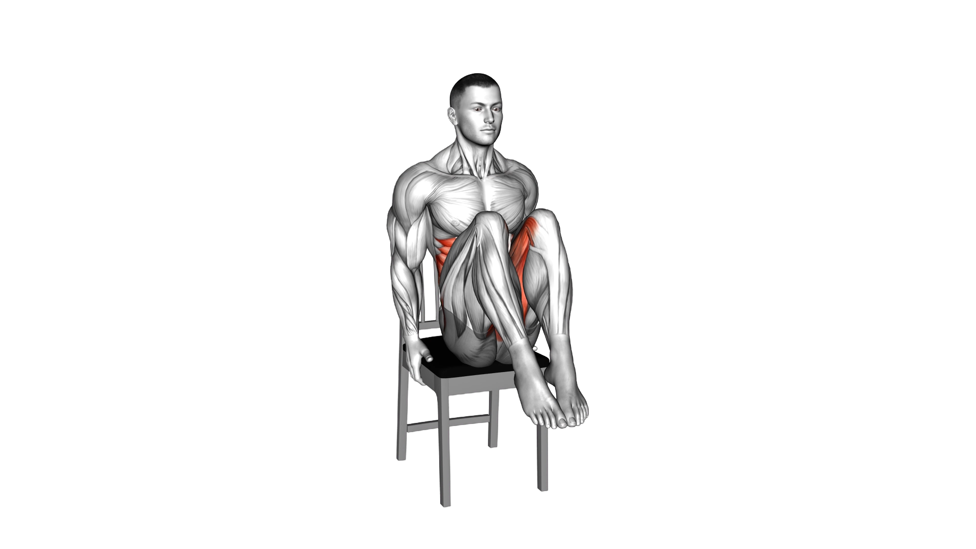 Diagonal In Out on Chair exercise demonstration