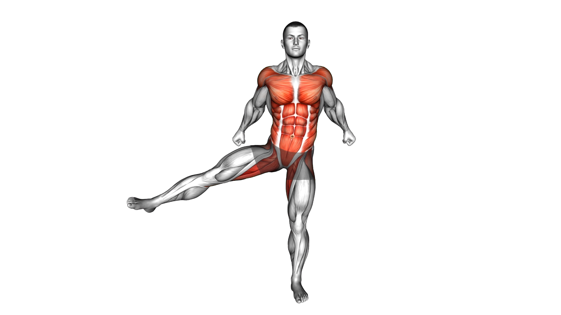 Pendulum Arms Side Leg Raise exercise demonstration