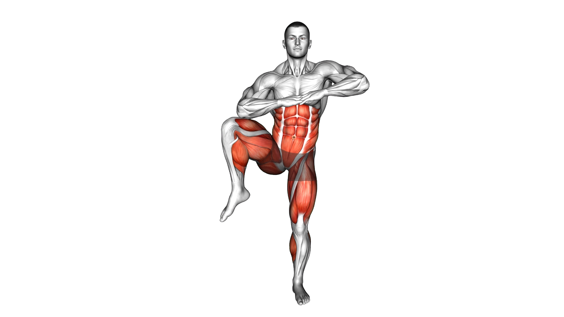 Straight Arm Double Knee Drive exercise demonstration
