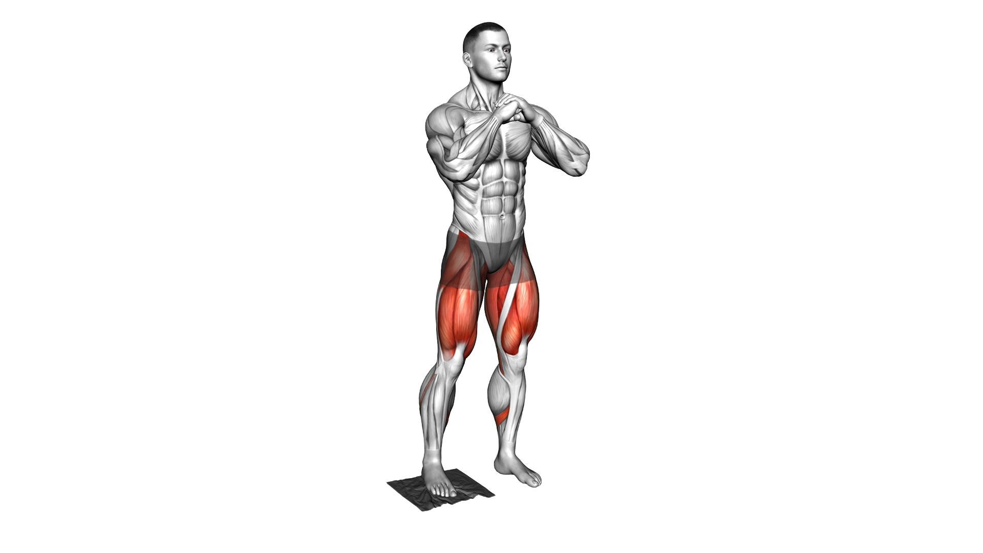 Bodyweight Side Squat with Towel exercise demonstration