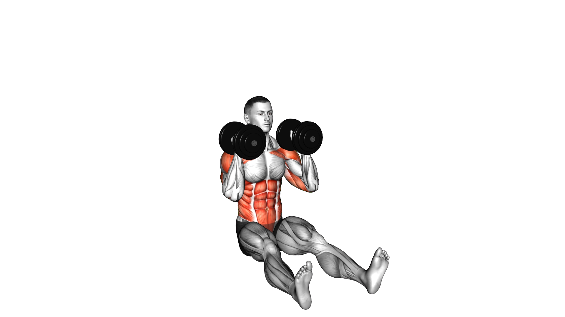 Dumbbell Alternate Z Press exercise demonstration