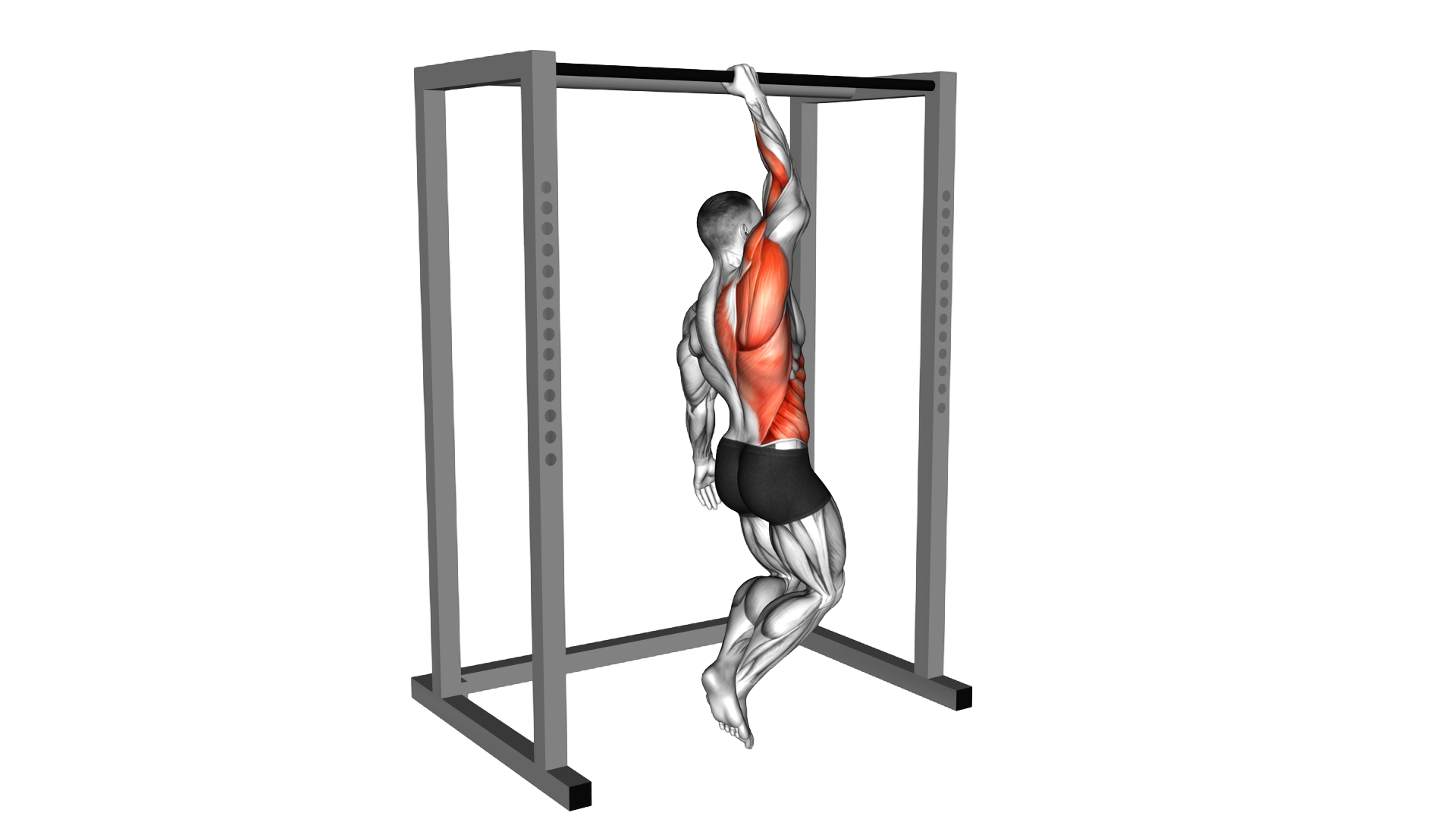 Assisted Single Arm Pull up exercise demonstration