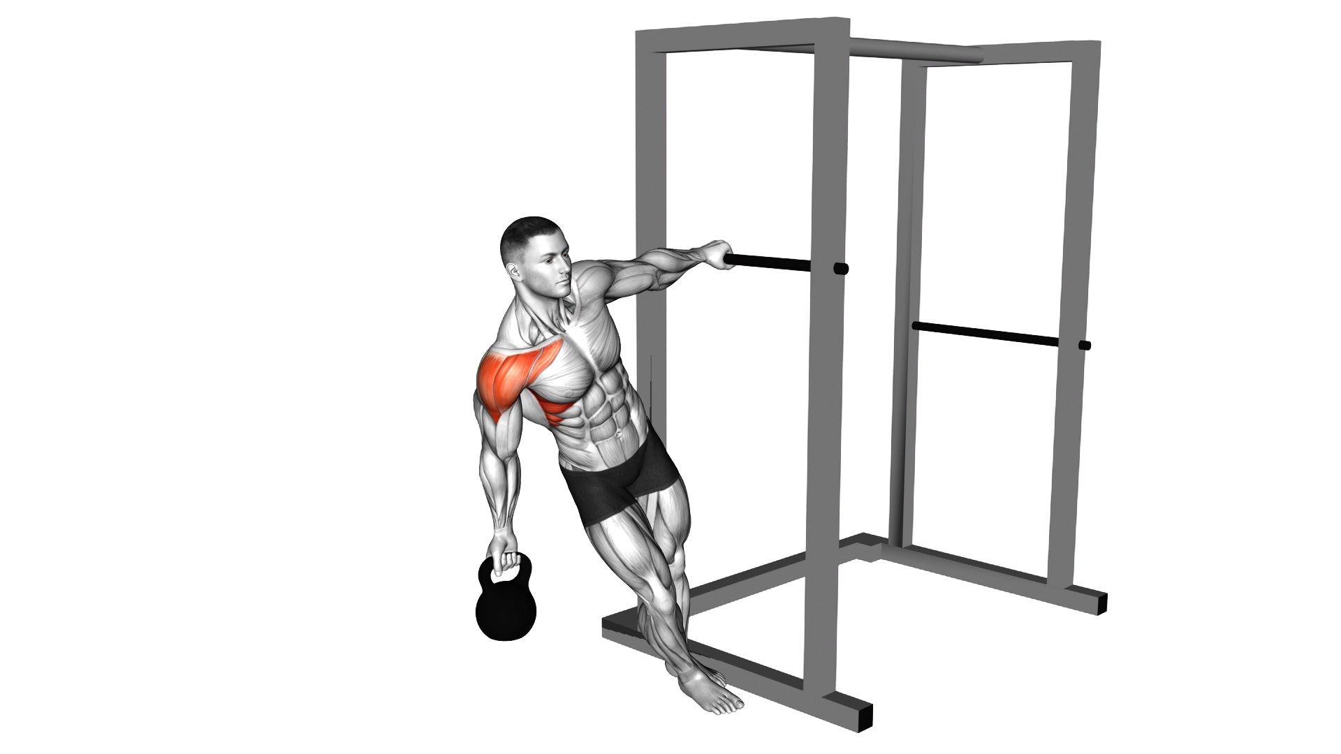 Kettlebell Learning Front Raise exercise demonstration