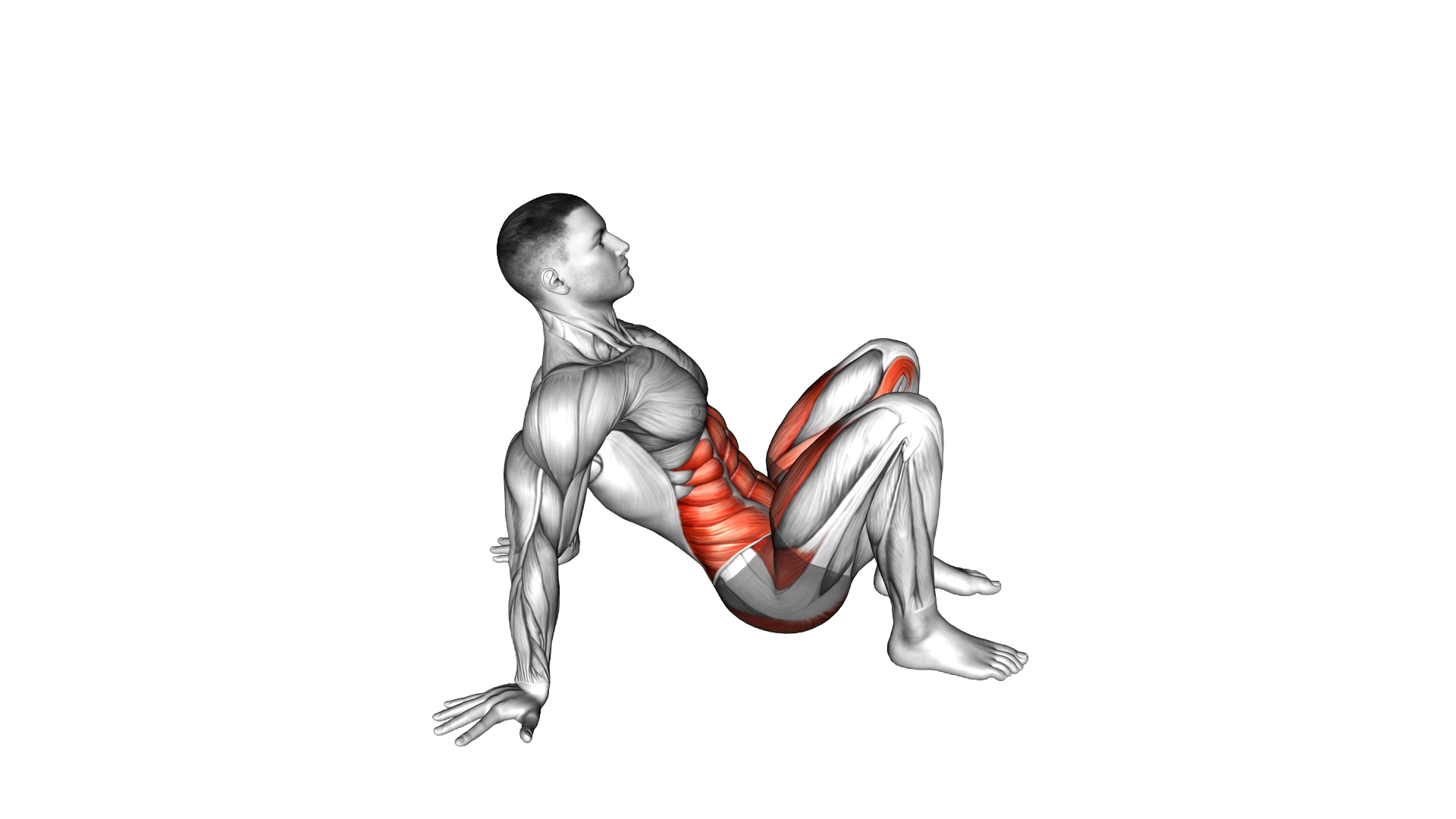 Leg Extension Star Crunch exercise demonstration