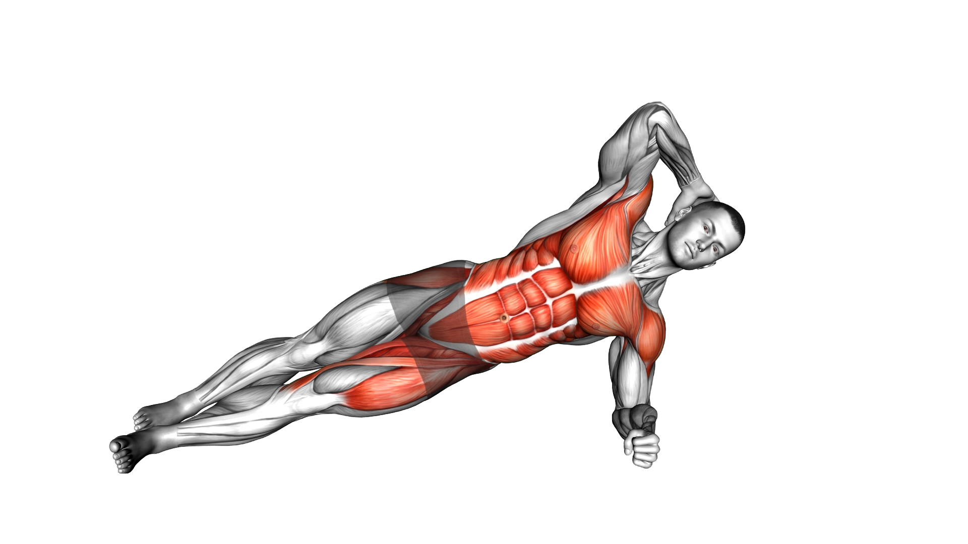Side Plank Side Crunch exercise demonstration