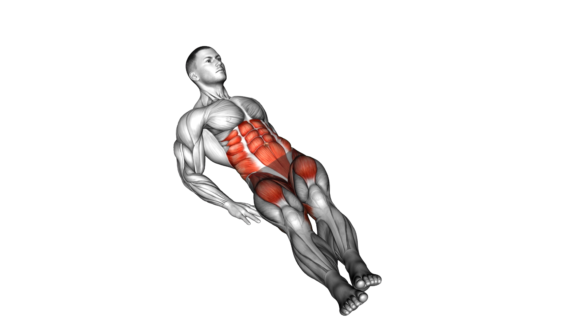 Bodyweight Rainbow Leg Raise exercise demonstration