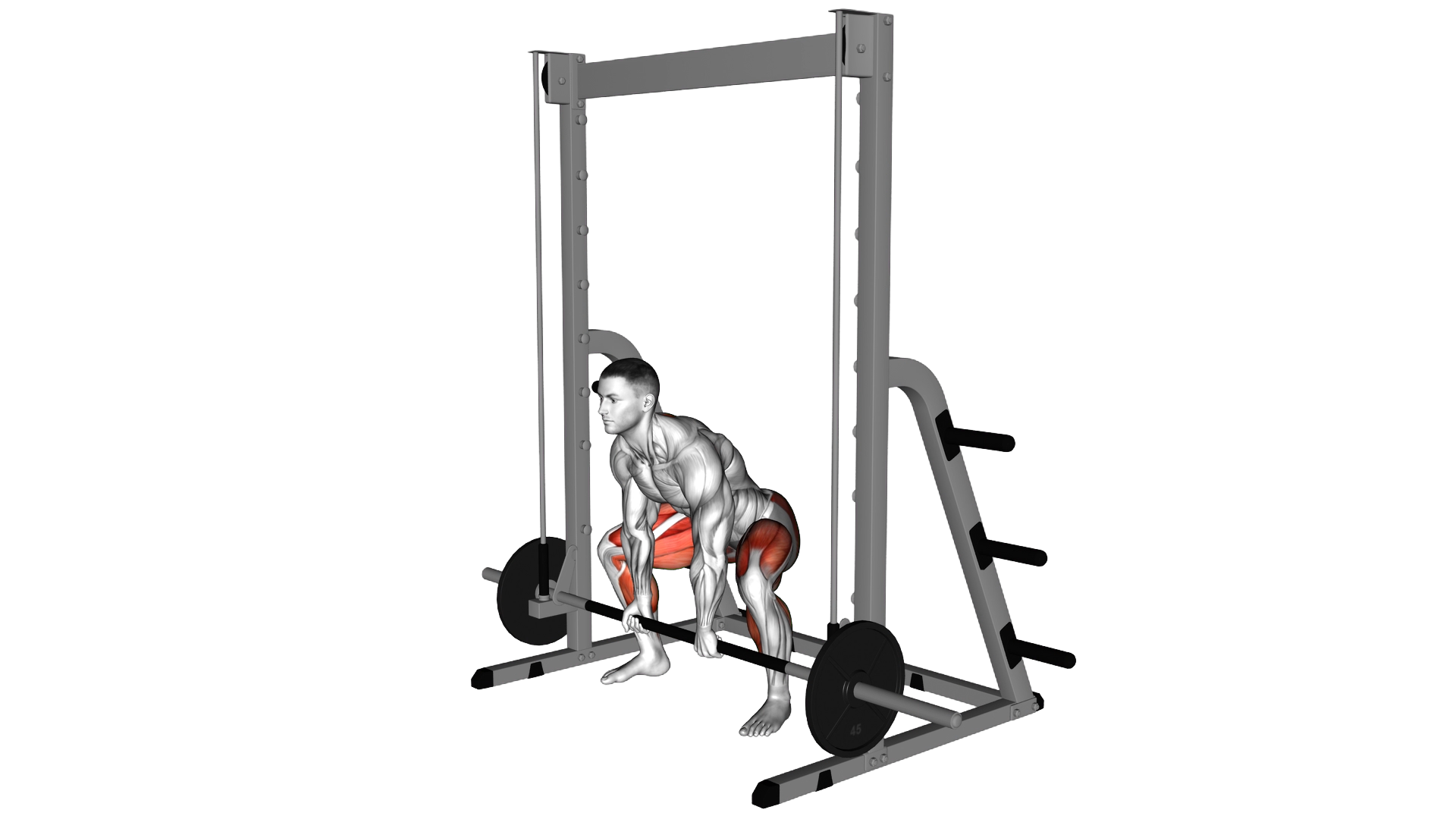 Smith Sumo Deadlift exercise demonstration