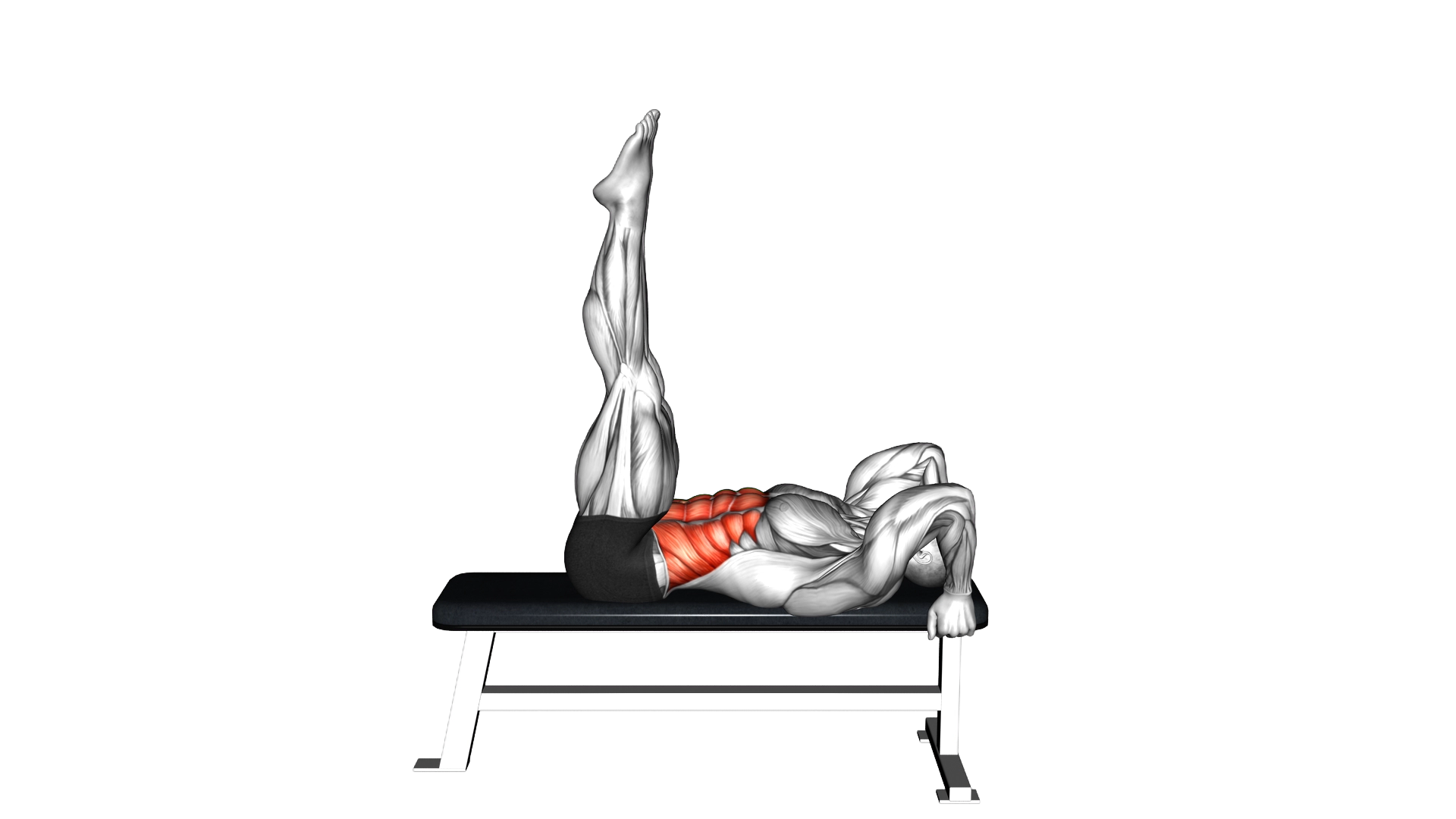 Lying Flat Hip Raise exercise demonstration