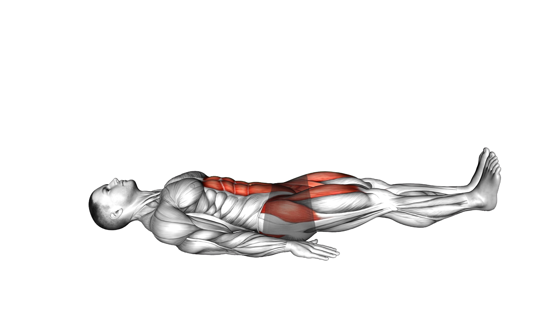 Lying Legs Triangle Drop exercise demonstration