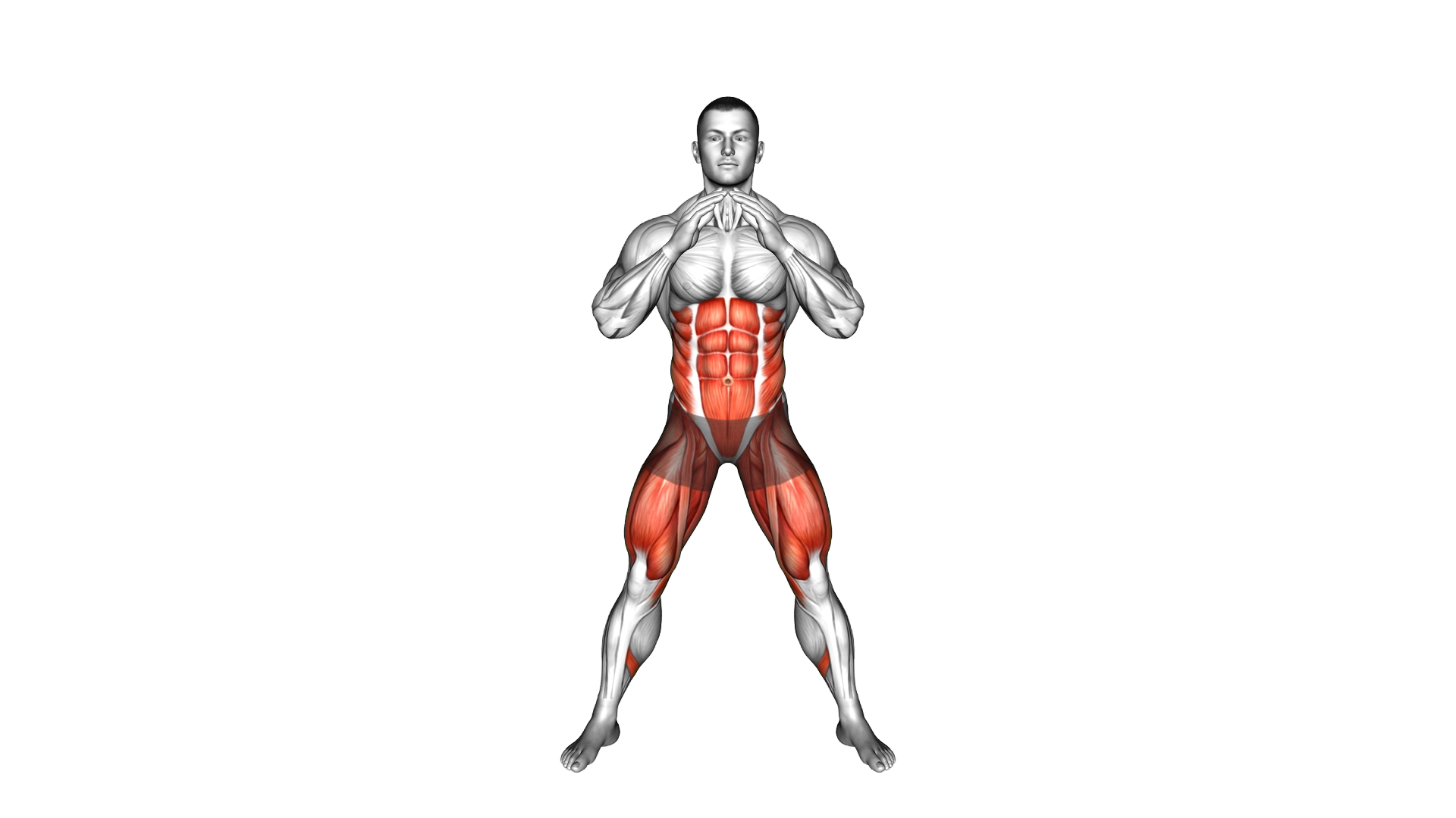 Squat and Double Knee To Elbow exercise demonstration