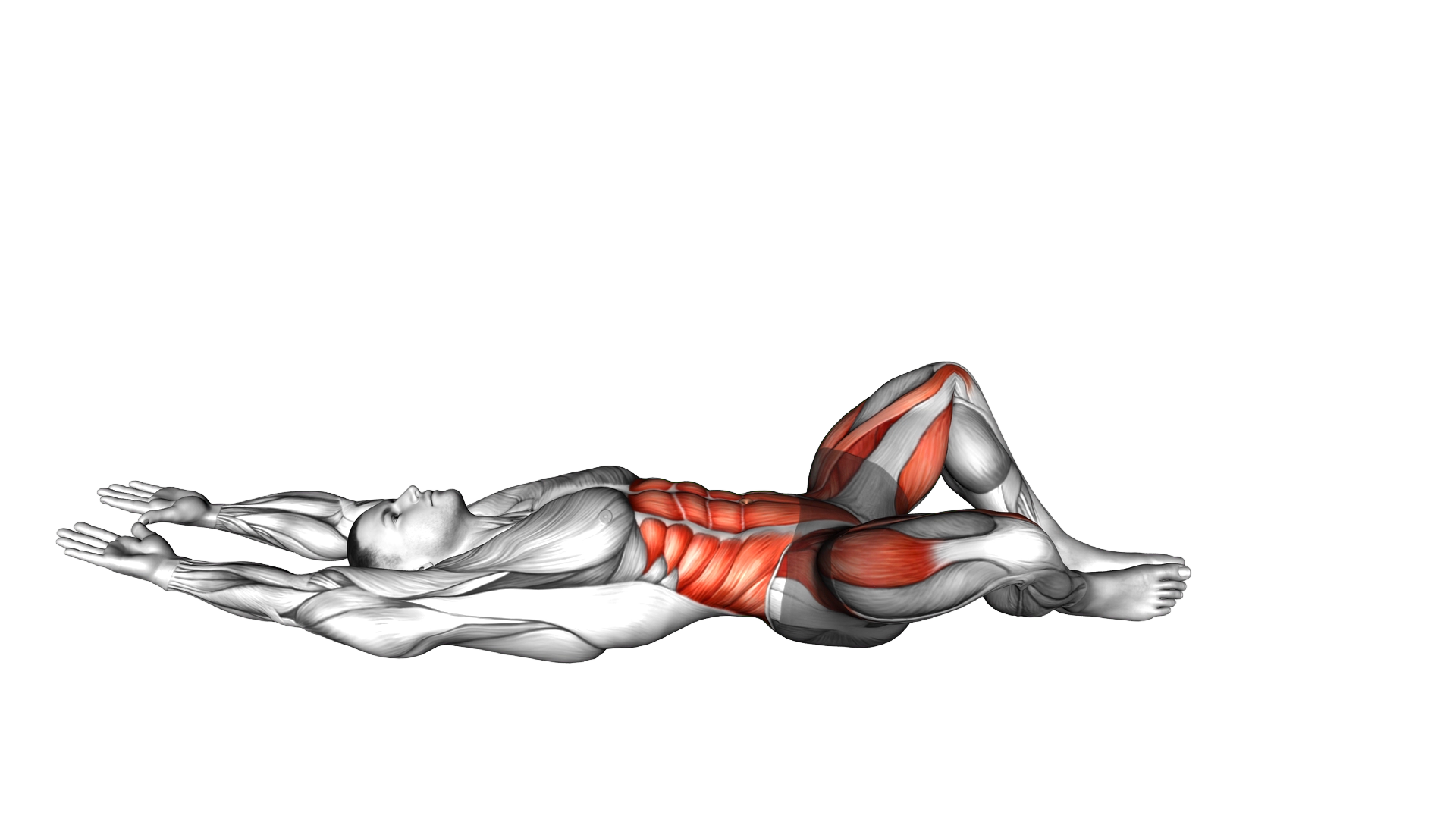 Alternate Frog Crunch exercise demonstration