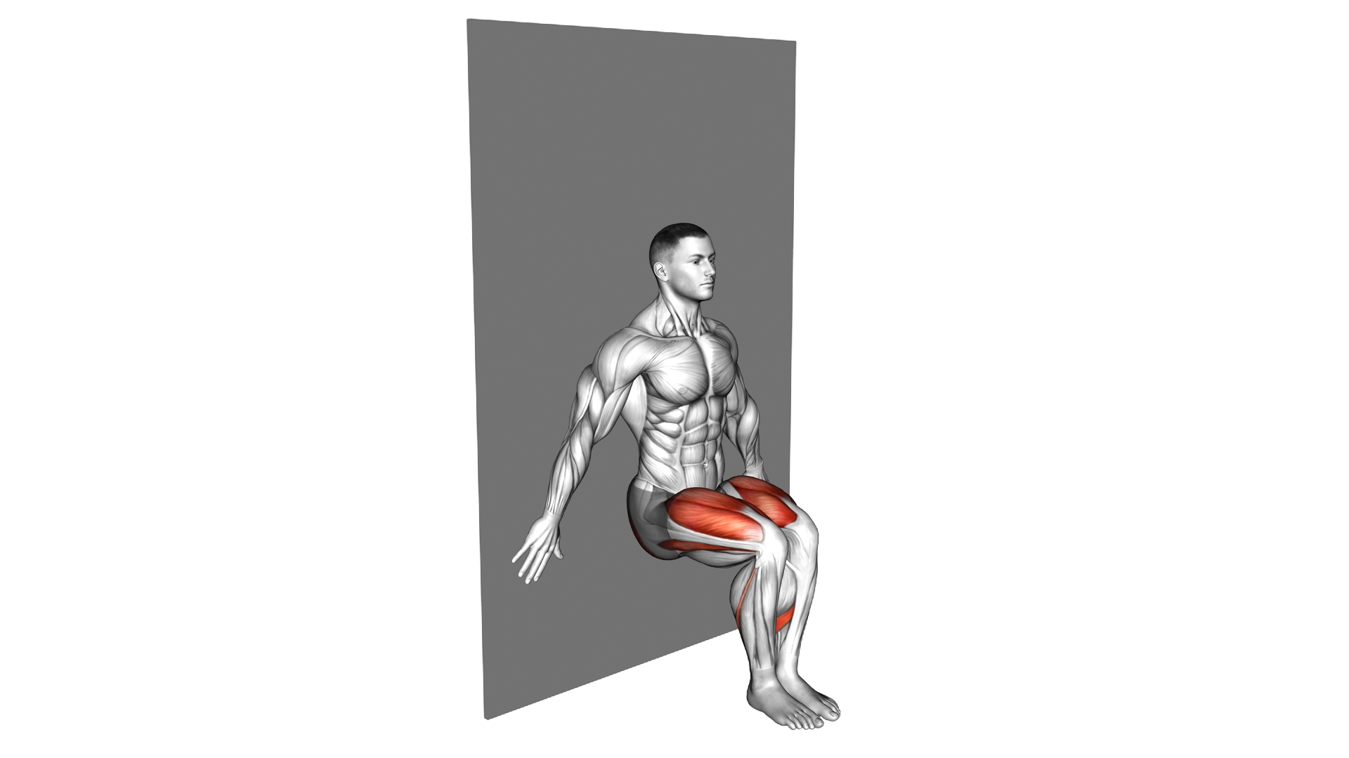 Alternate Single Leg Sit Wall exercise demonstration