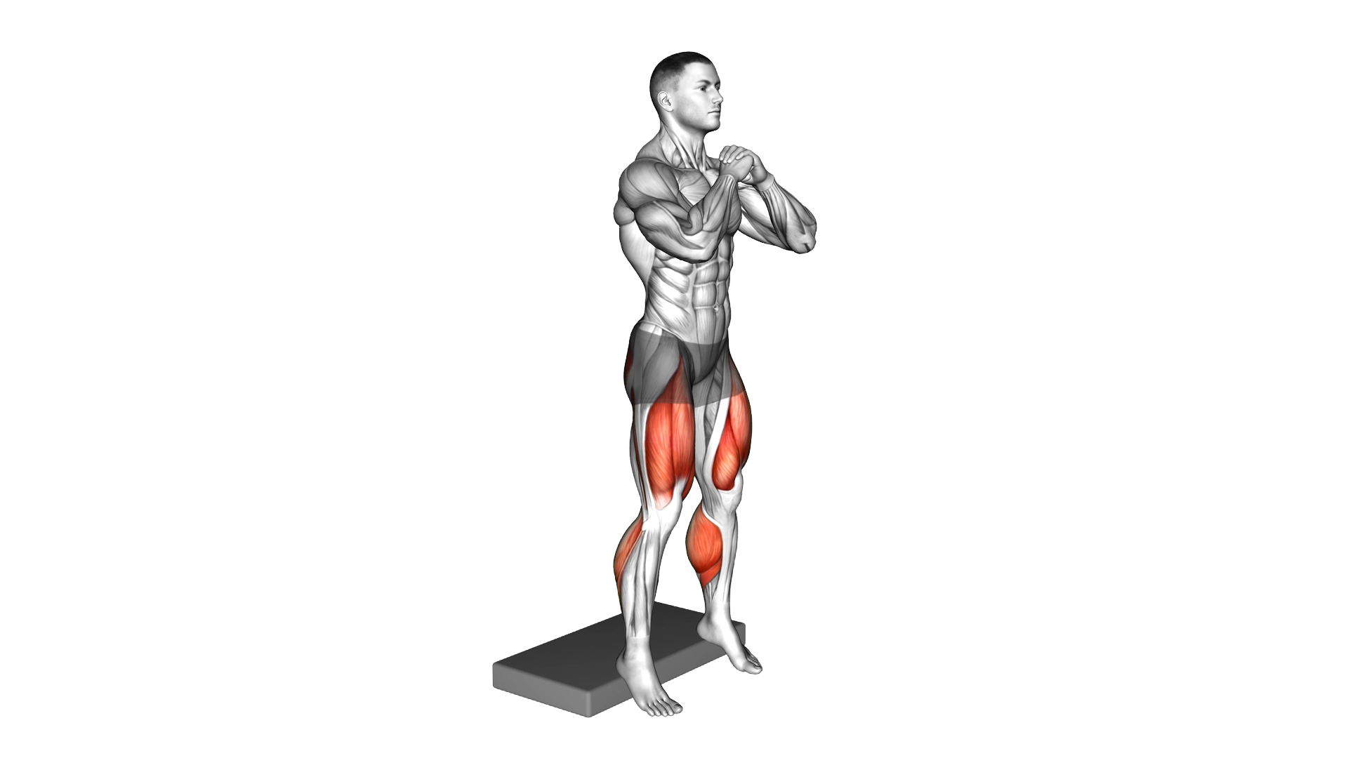 Bodyweight Heel Elevated Squat exercise demonstration
