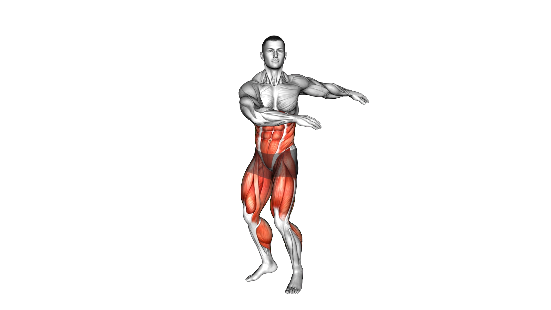 Trunk Twist Hop exercise demonstration