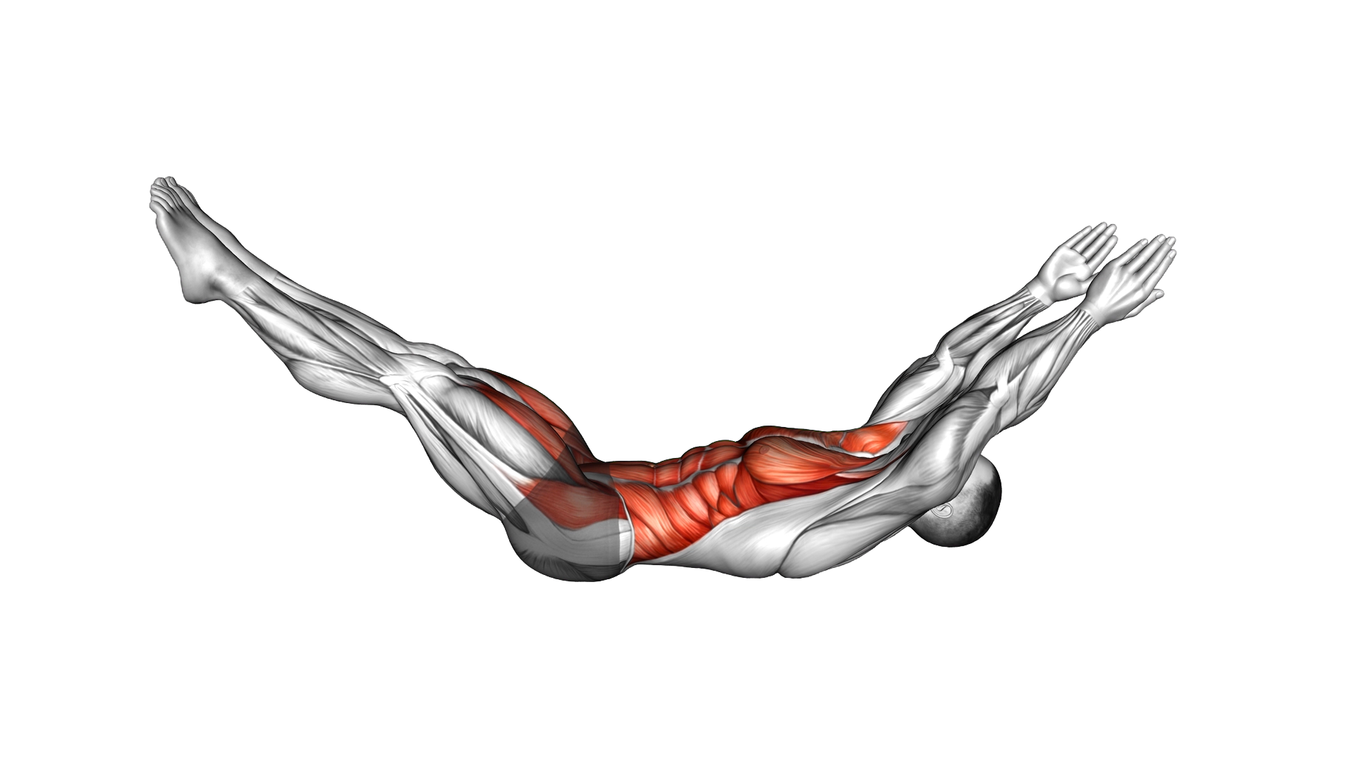 Hollow Body 45 degrees exercise demonstration