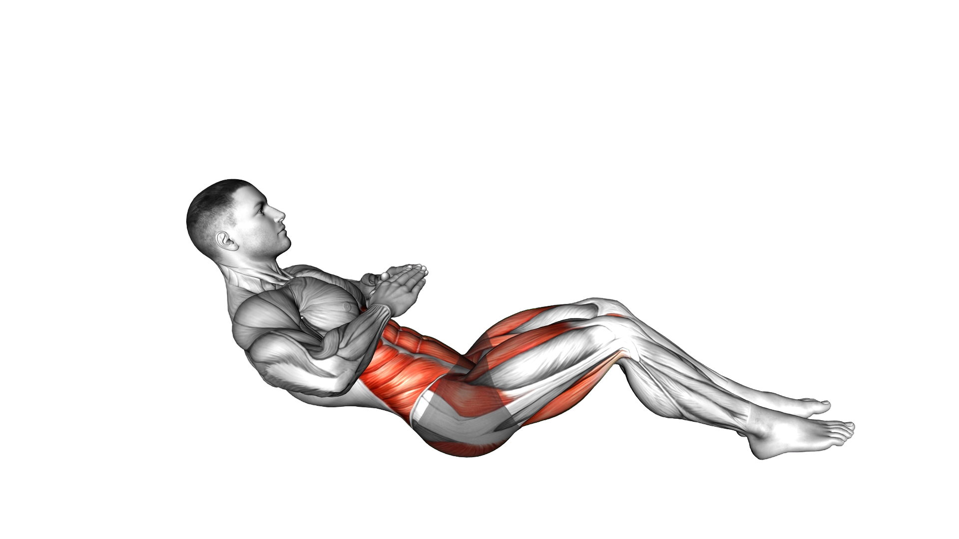 Lean Back Heel Tap exercise demonstration